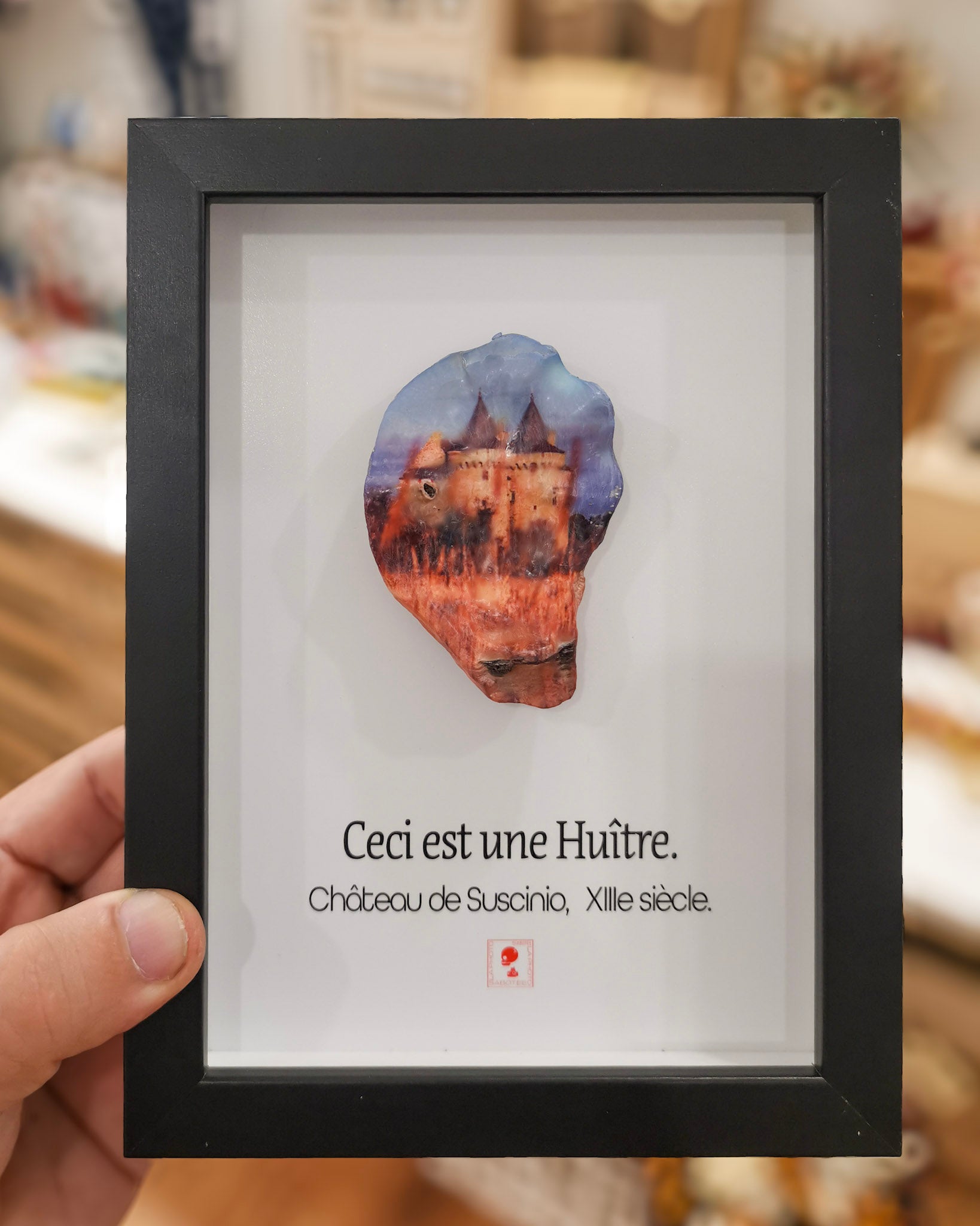 Huître Photographique – Château de Suscinio – Cadre Art Box 13x18 cm