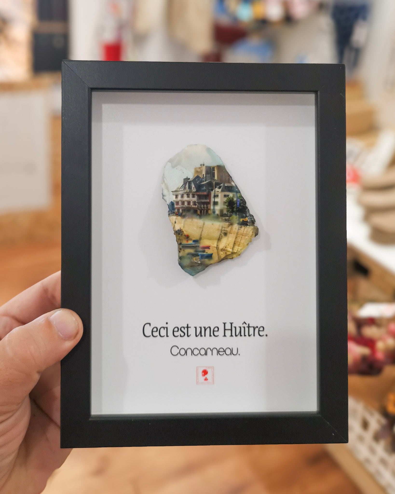 Huître Photographique – Concarneau – Cadre Art Box 13x18 cm