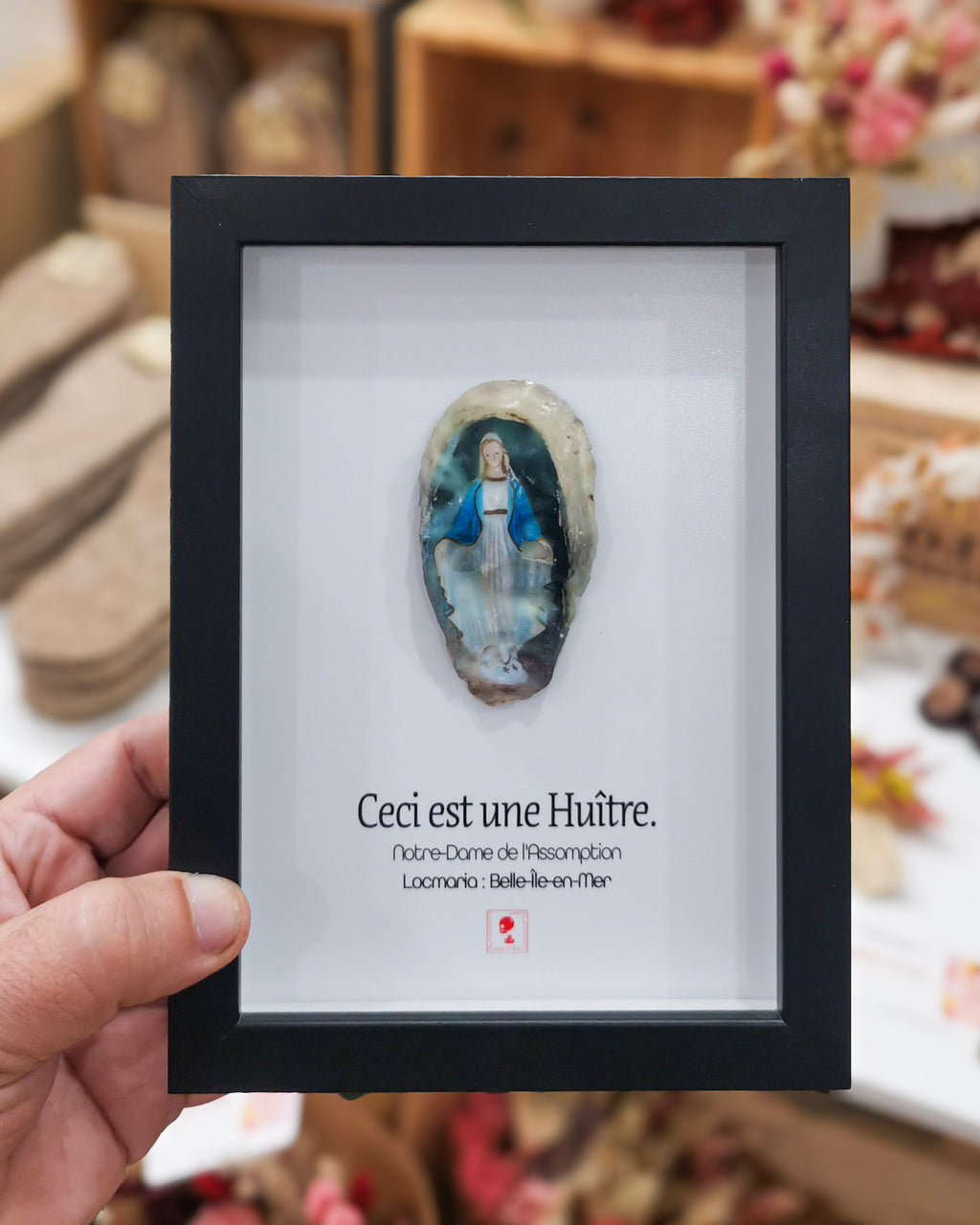 Huître Photographique – Notre dame de la redemption, Belle ile en mer – Cadre Art Box 13x18 cm