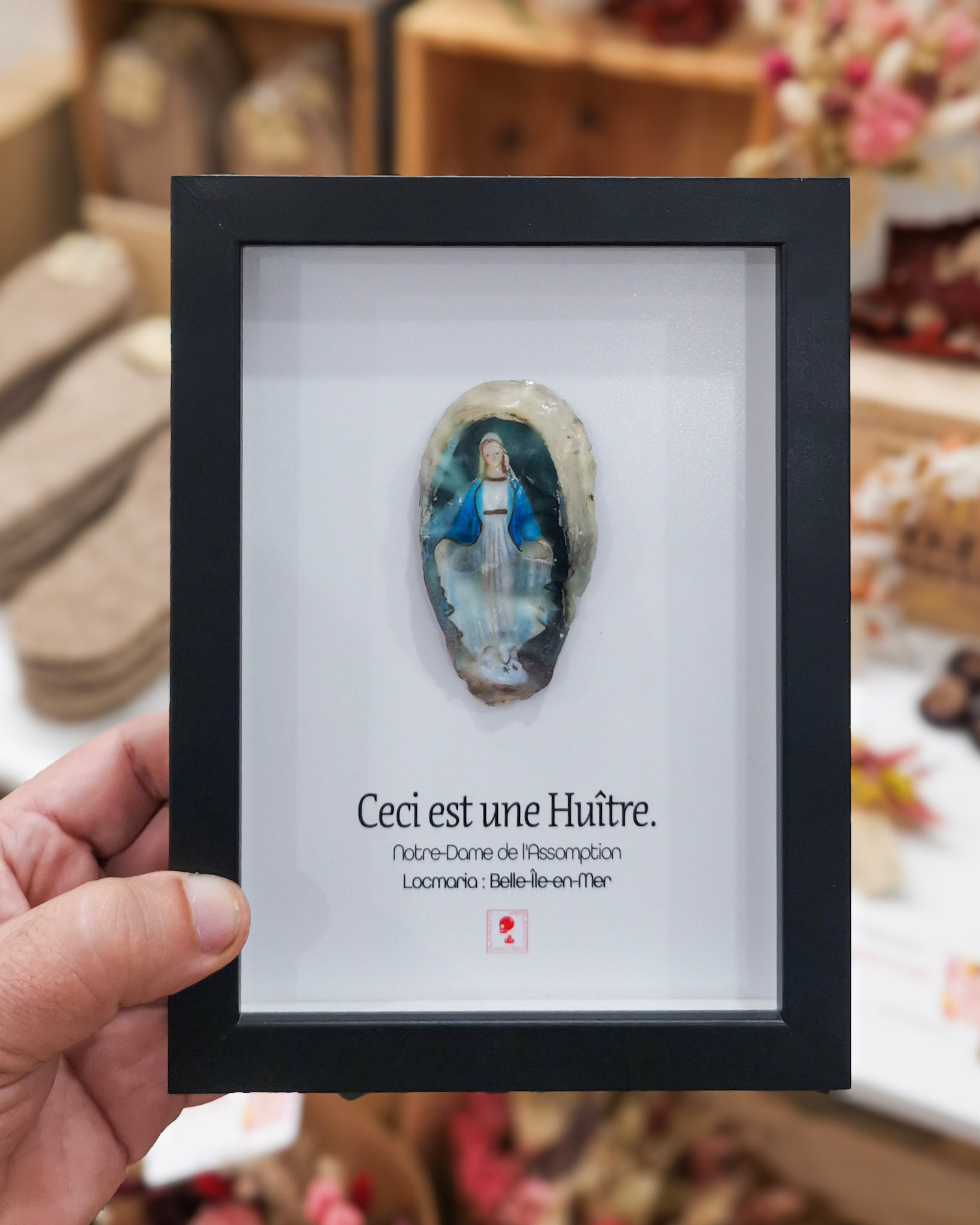 Huître Photographique – Notre dame de la redemption, Belle ile en mer – Cadre Art Box 13x18 cm