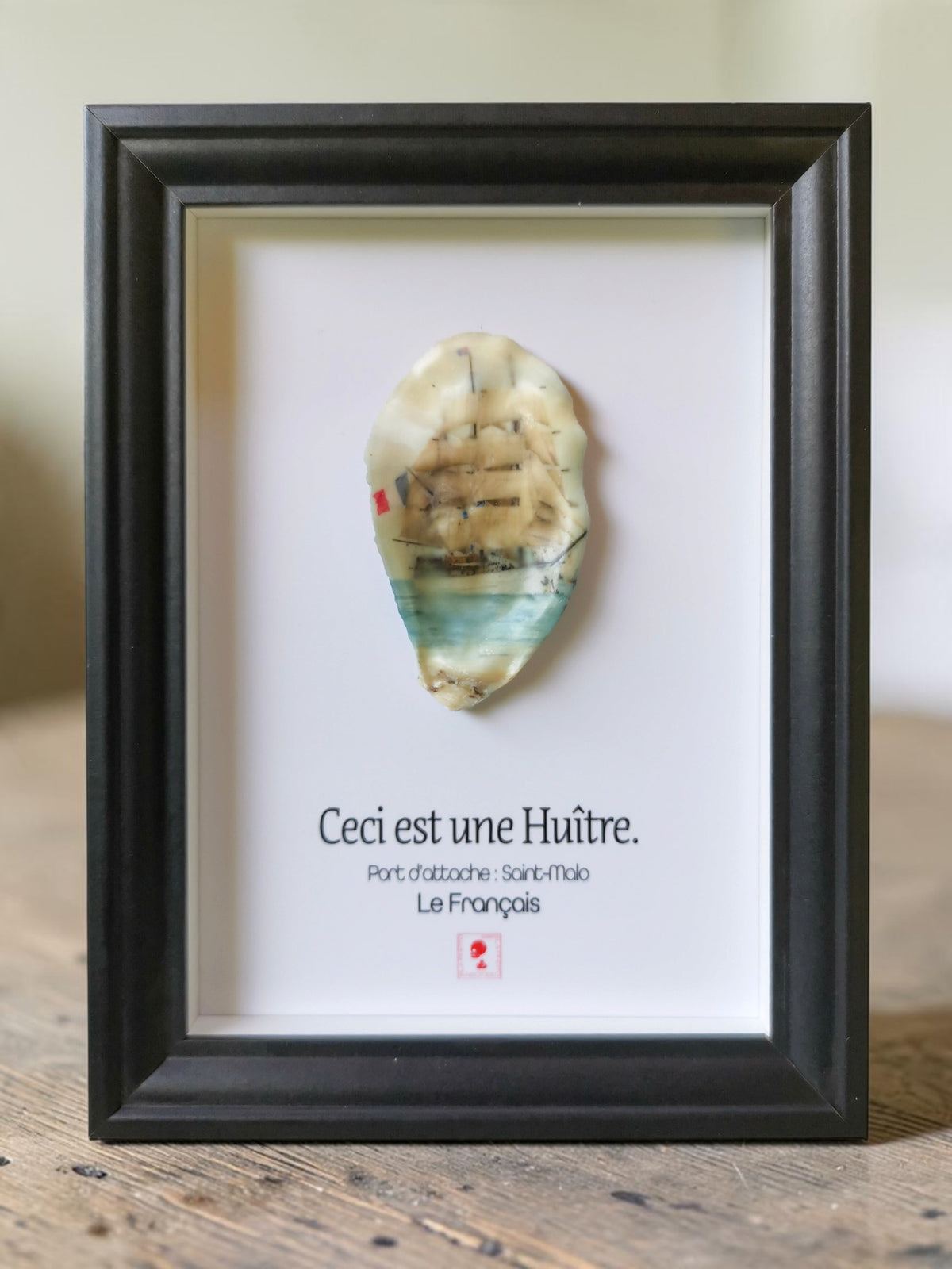 Huître Photographique – Le Français – Cadre Art Box 13x18 cm