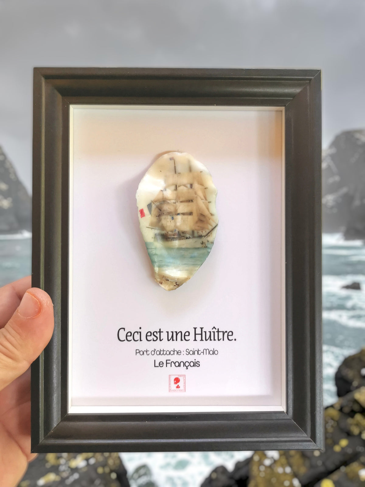 Huître Photographique – Le Français – Cadre Art Box 13x18 cm