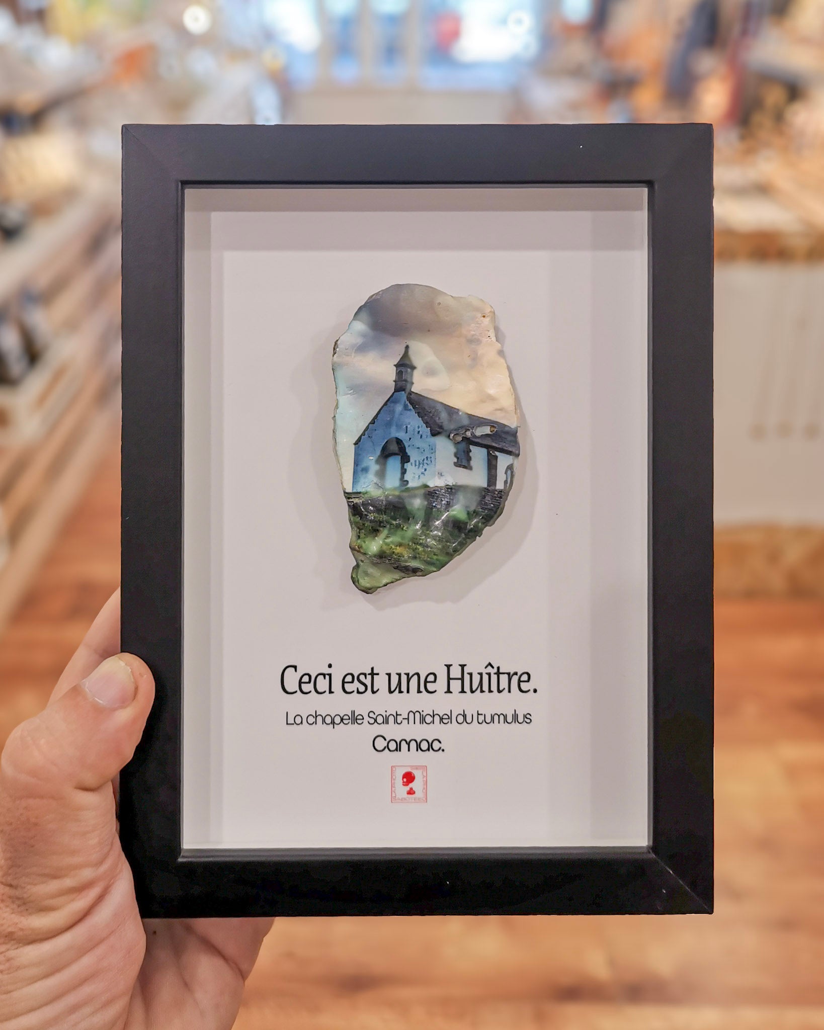 Huître Photographique – Le tumulus Saint-Michel  – Cadre  13x18 cm