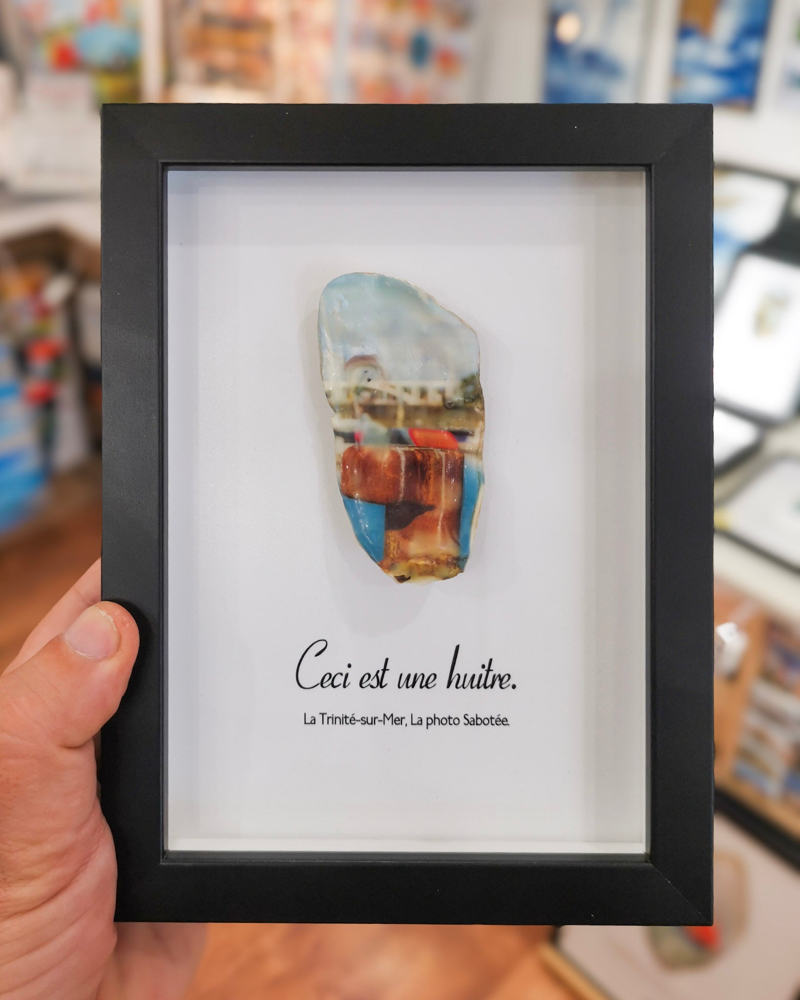Huître Photographique – La Trinité-sur-Mer – Cadre Art Box 13x18 cm
