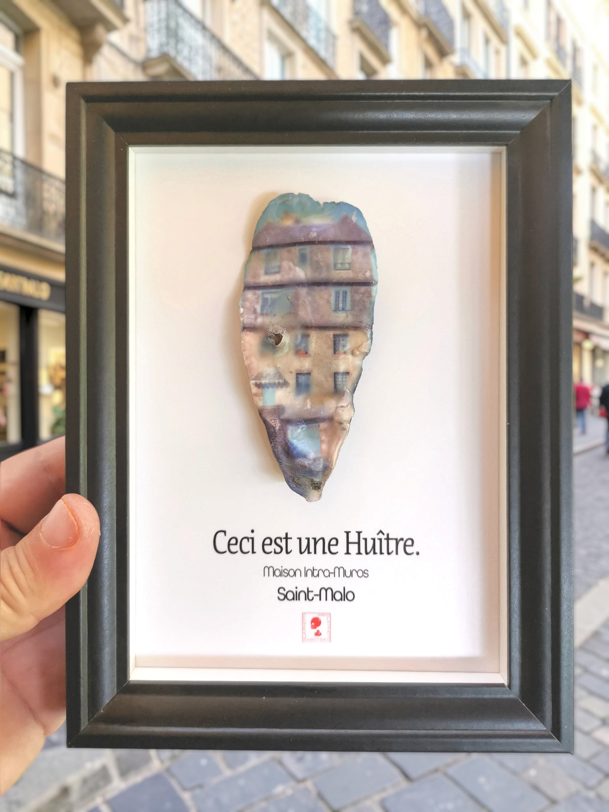 Huître Photographique – Saint-Malo "intra-muros" – Cadre Art Box 13x18 cm
