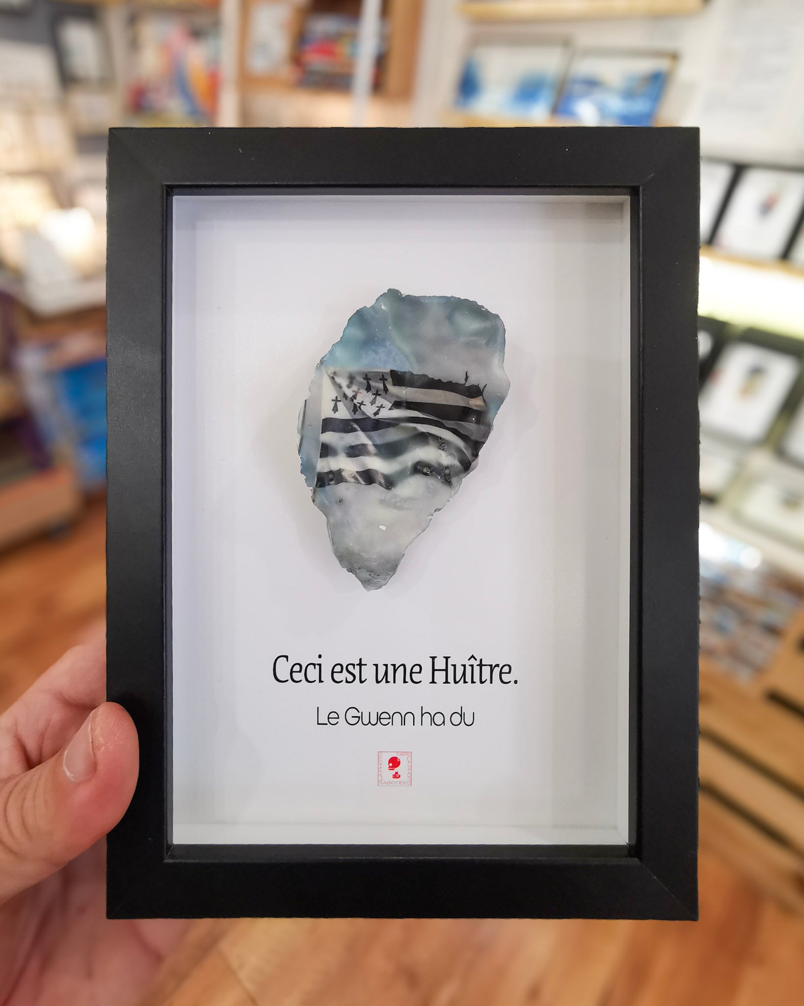 Huître Photographique – Le Gwenn ha Du – Cadre Art Box 13x18 cm