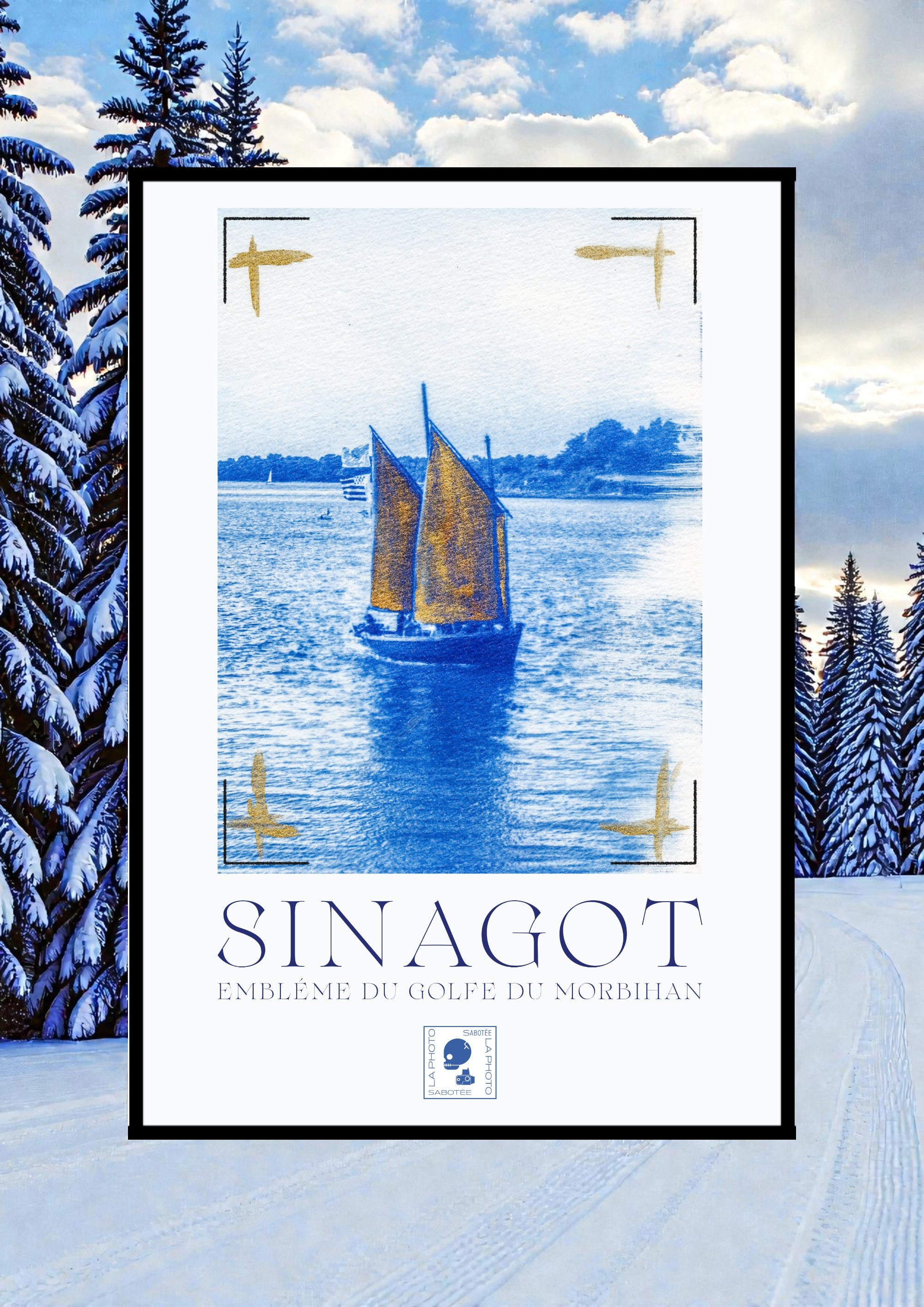 Affiche Cyanotypée (sans cadre) – Sinagot