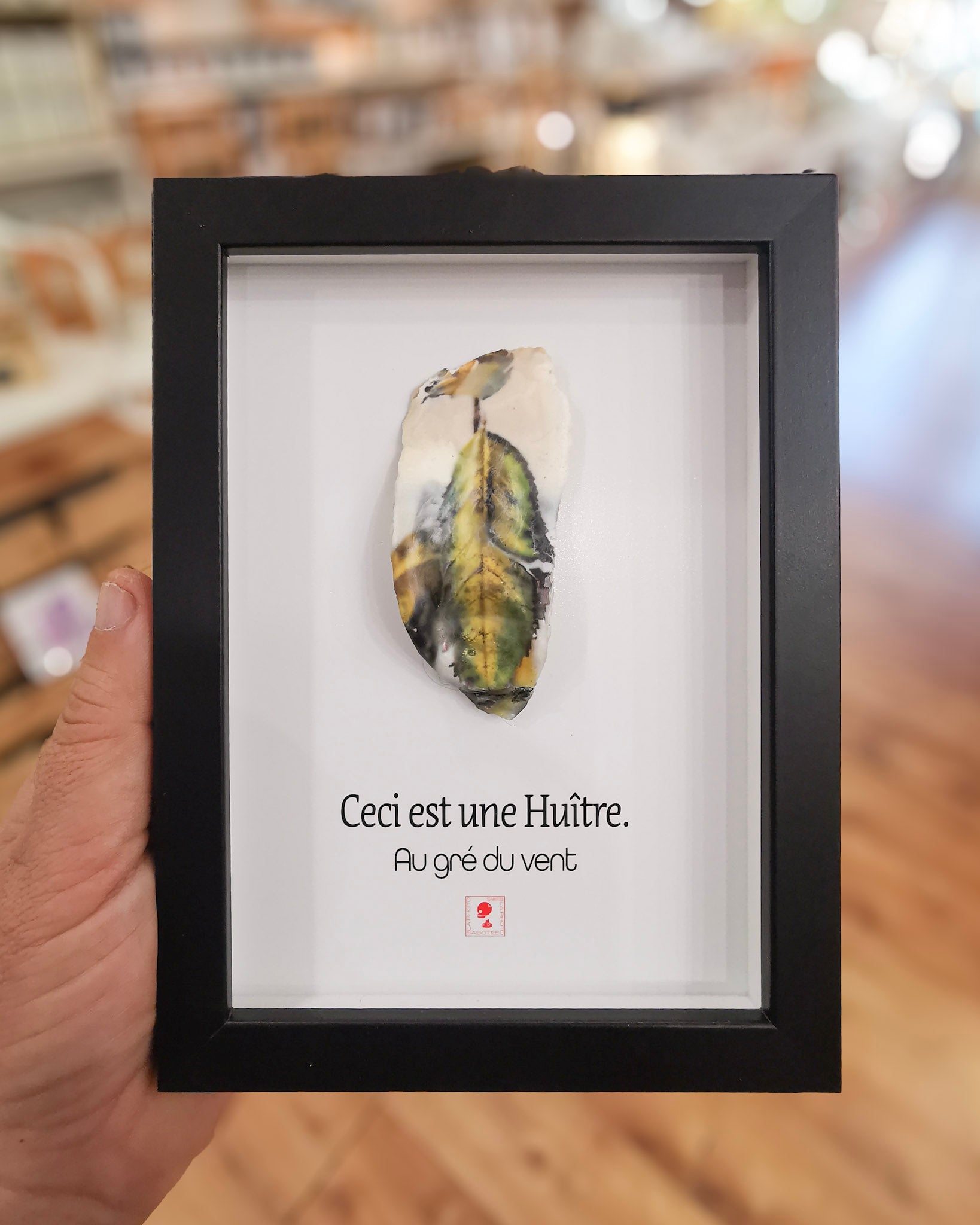 Huître Photographique –Au gré du vent – Cadre Art Box 13x18 cm