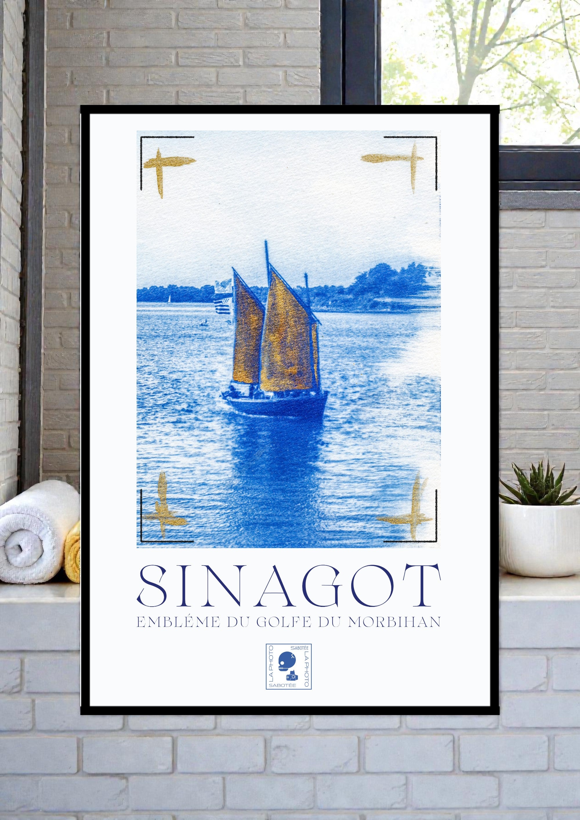 Affiche Cyanotypée (sans cadre) – Sinagot