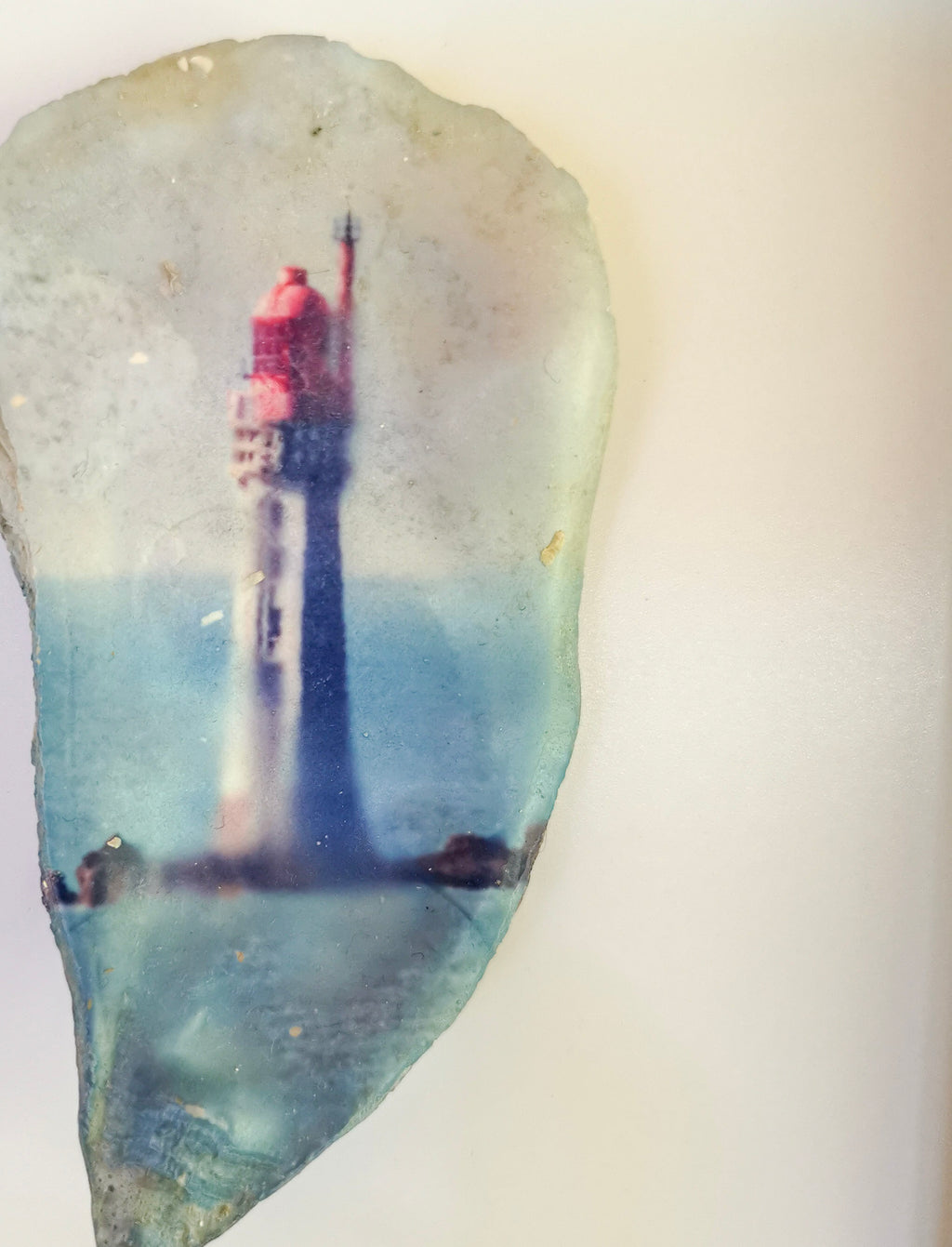 Huître Photographique – Saint-Malo "Le Phare du Grand Jardin" – Cadre Art Box 13x18 cm