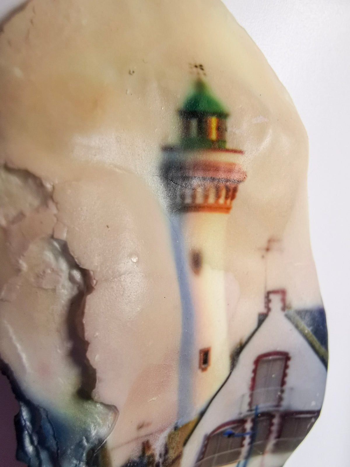 Huître Photographique – Phare de Port-Maria, Quiberon – Cadre Art Box 13x18 cm