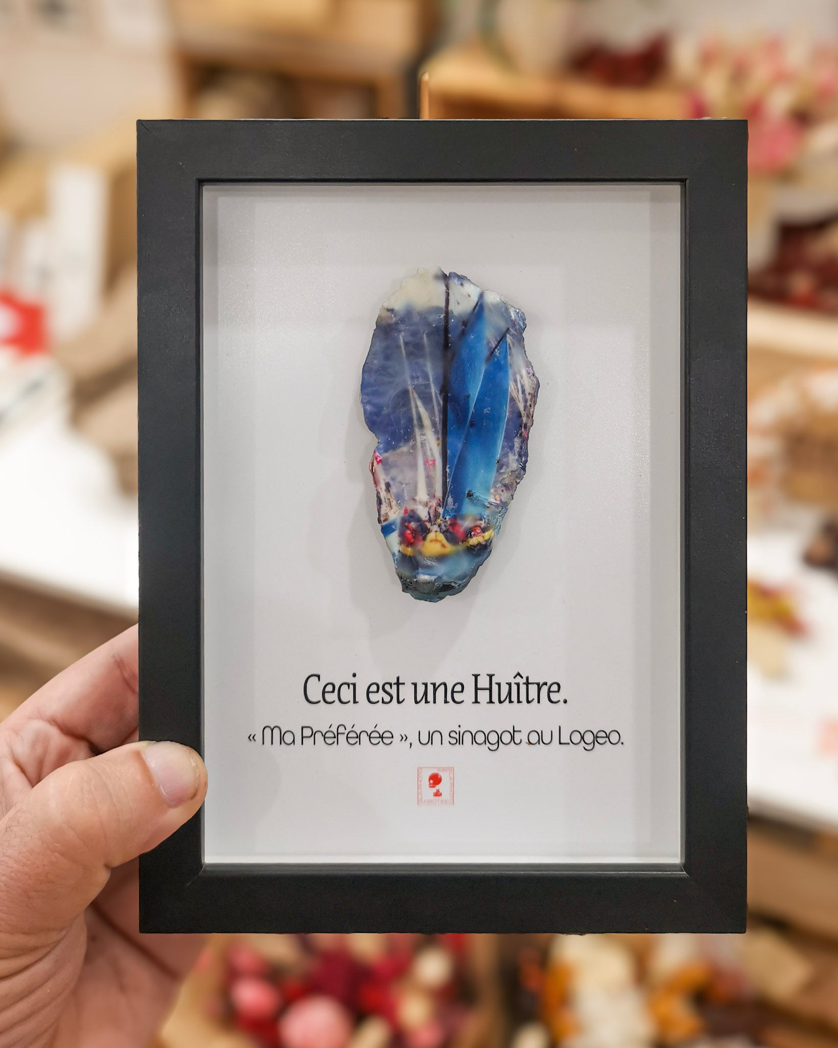 Huître Photographique – Sinagot "Ma Préférée" – Cadre Classique 13x18 cm