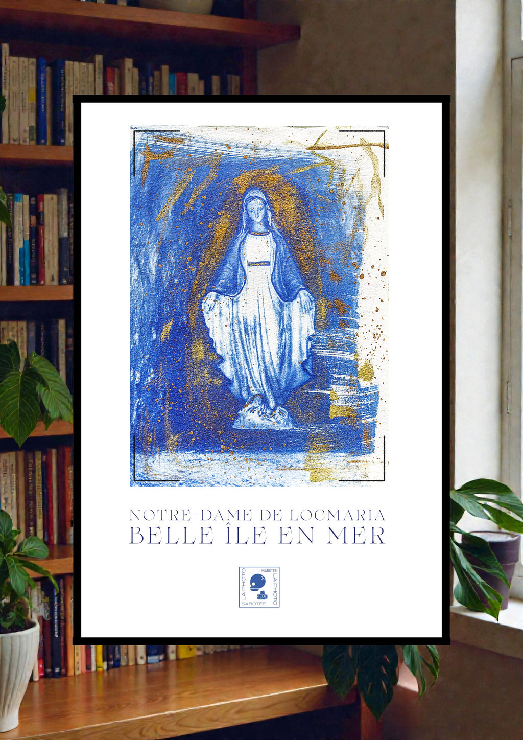 Affiche Cyanotypée (sans cadre) – Notre Dame de Locmaria