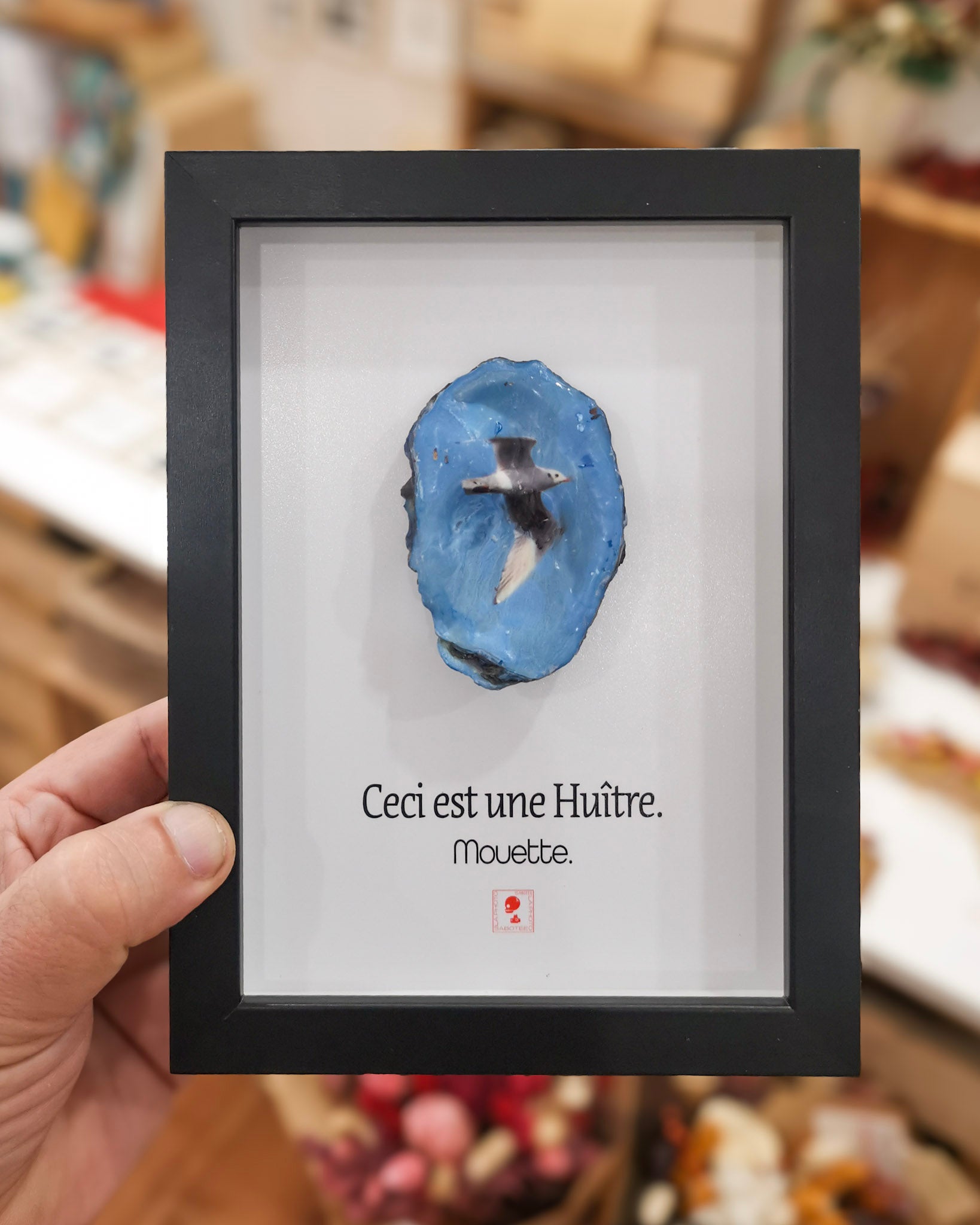 Huître Photographique – Mouette – Cadre Classique 13x18 cm
