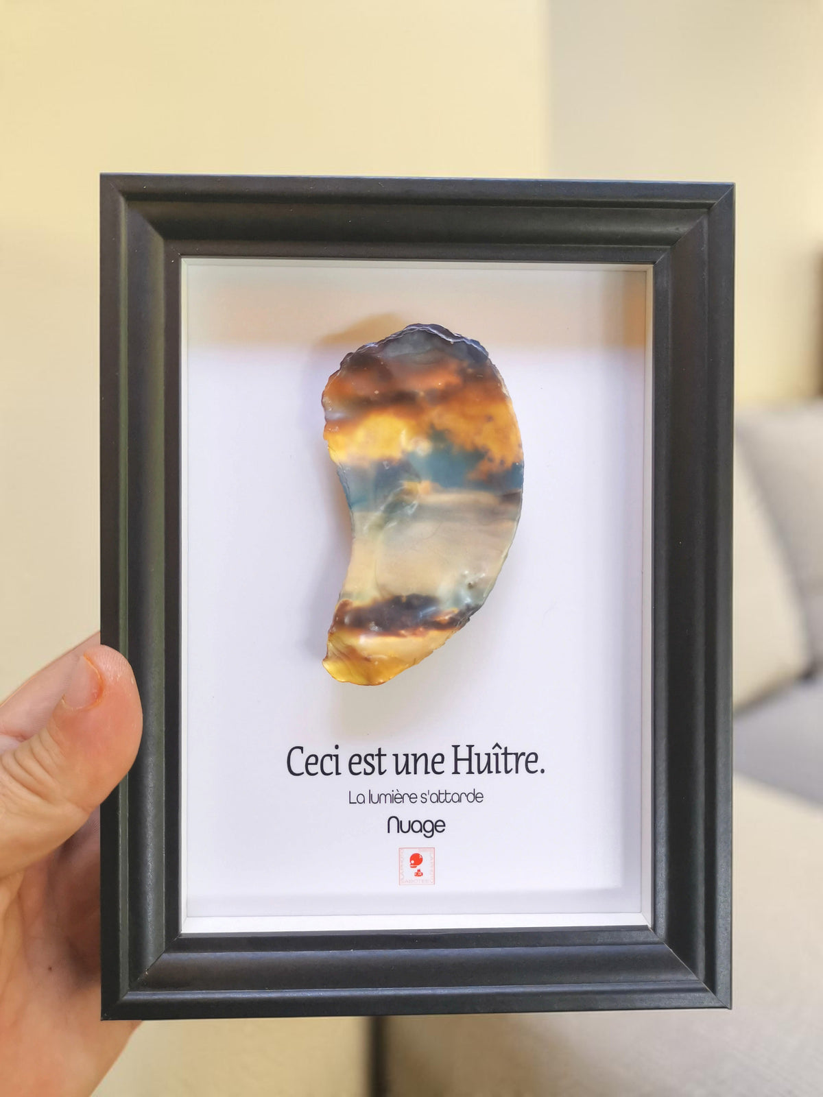 Huître Photographique – Nuage – Cadre Art Box 13x18 cm
