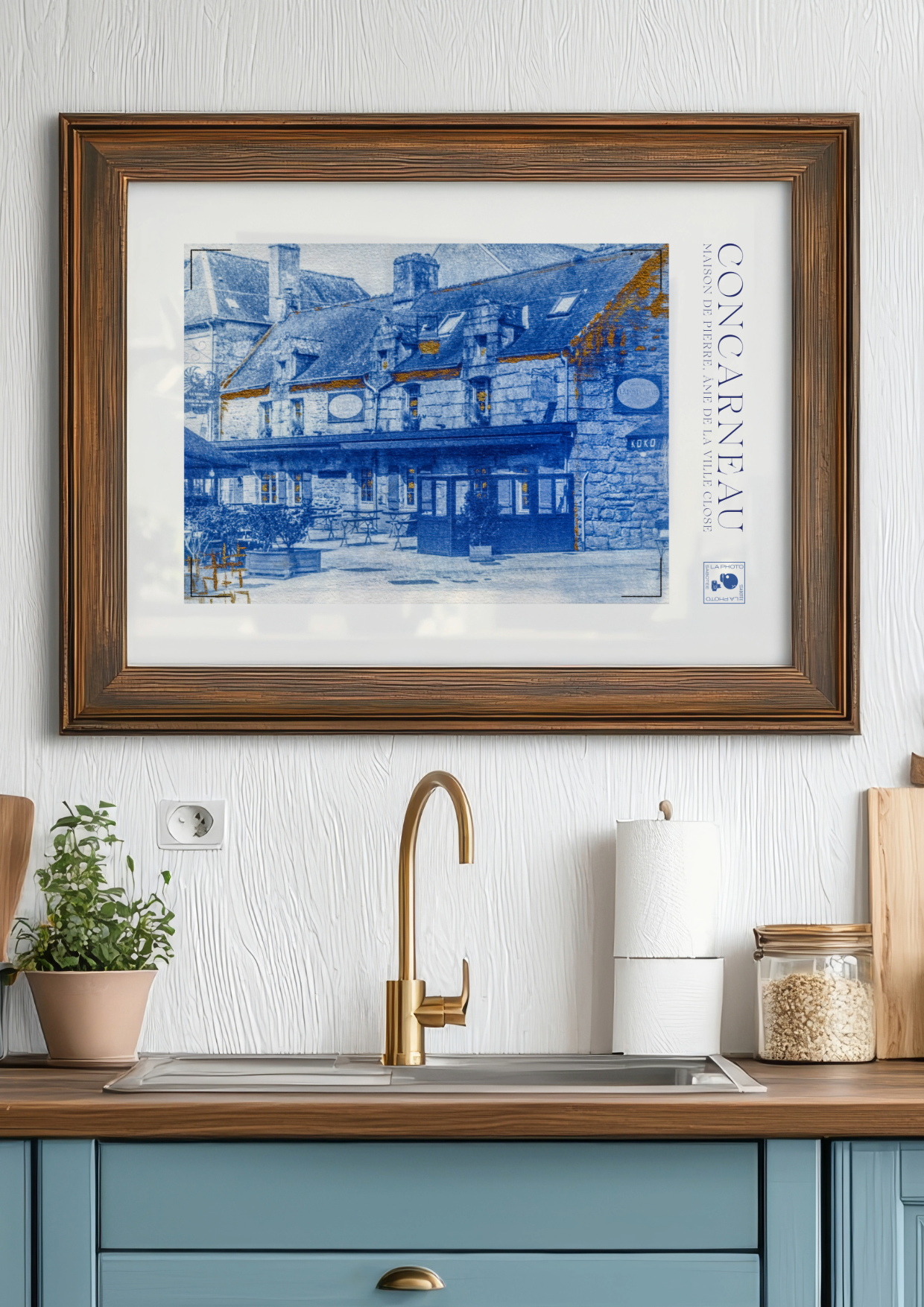 Affiche Cyanotypée (sans cadre) – Concarneau
