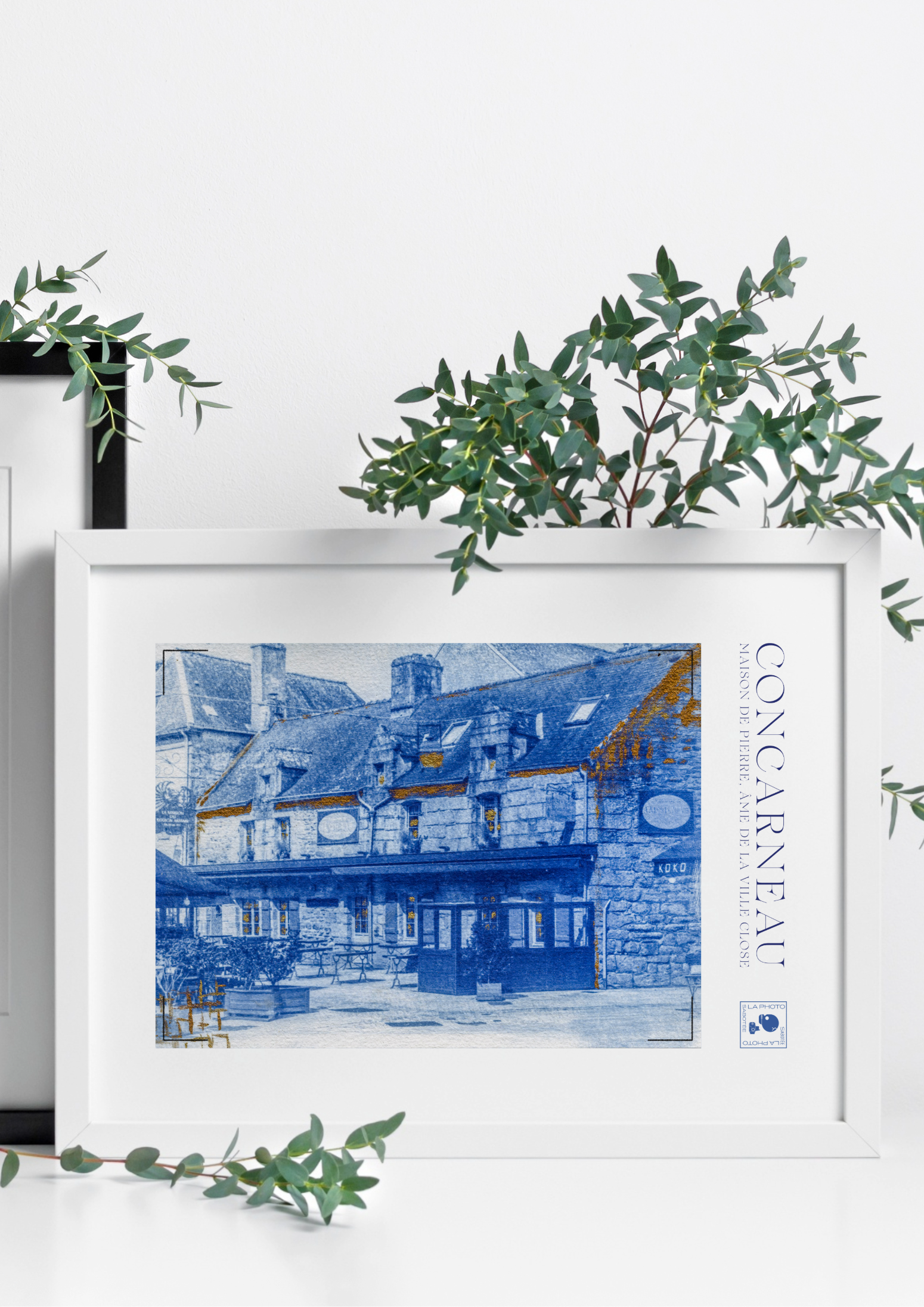 Affiche Cyanotypée (sans cadre) – Concarneau