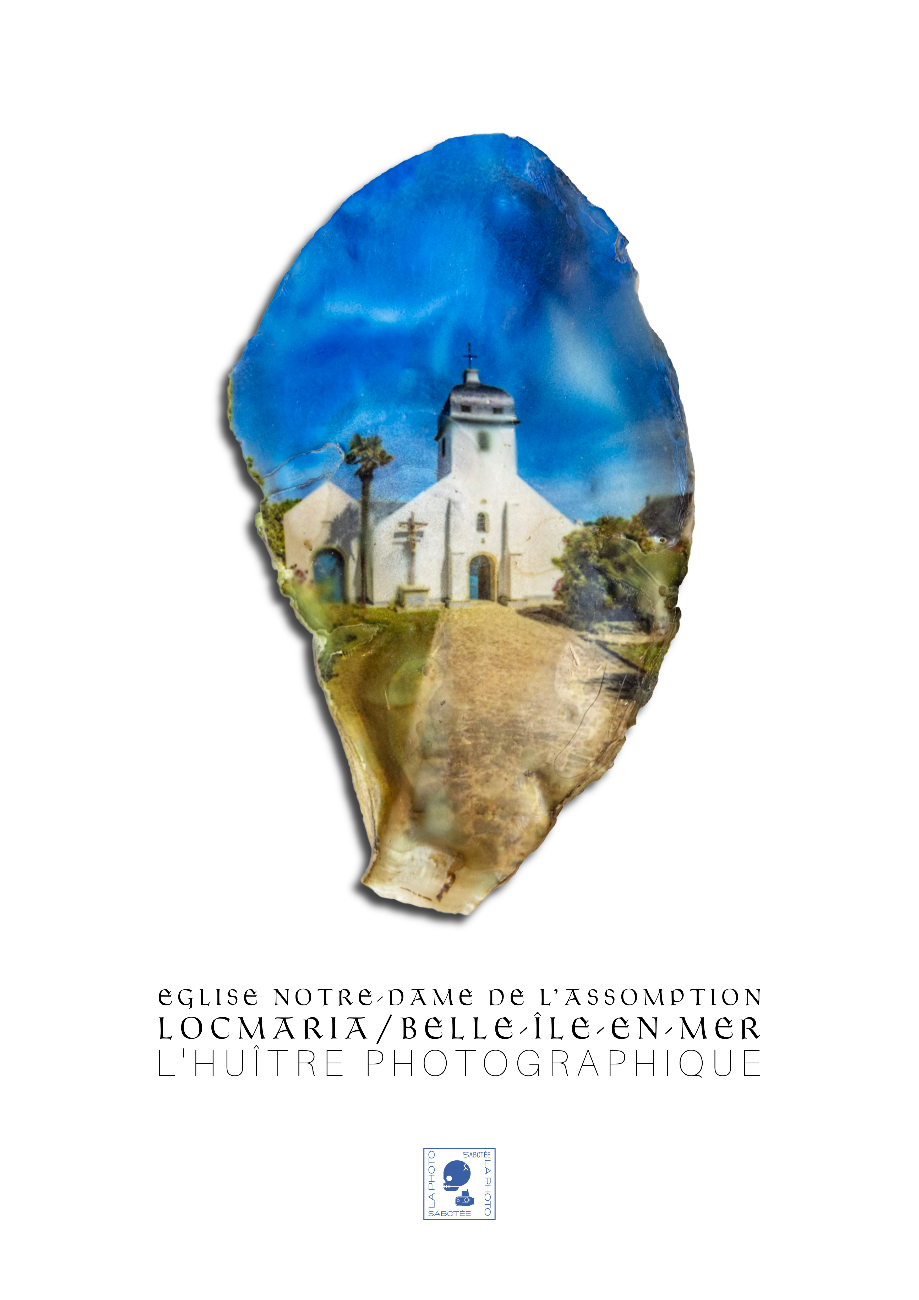 Affiche iodée (sans cadre) – Eglise Locmaria - Belle-Île-en-Mer