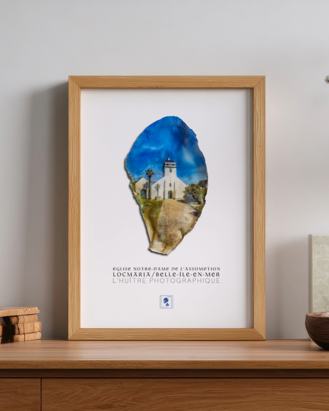 Affiche iodée (sans cadre) – Eglise Locmaria - Belle-Île-en-Mer