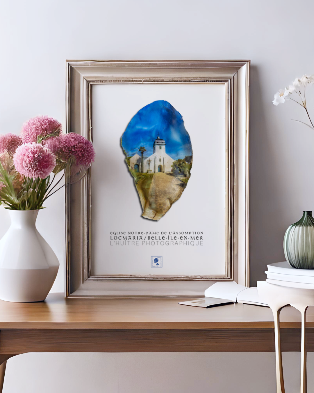 Affiche iodée (sans cadre) – Eglise Locmaria - Belle-Île-en-Mer