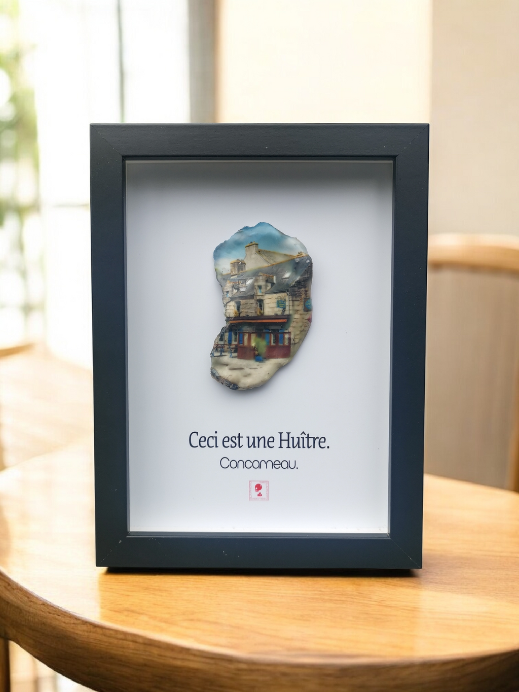 Huître Photographique – ville close : Concarneau – Cadre Art Box 13x18 cm