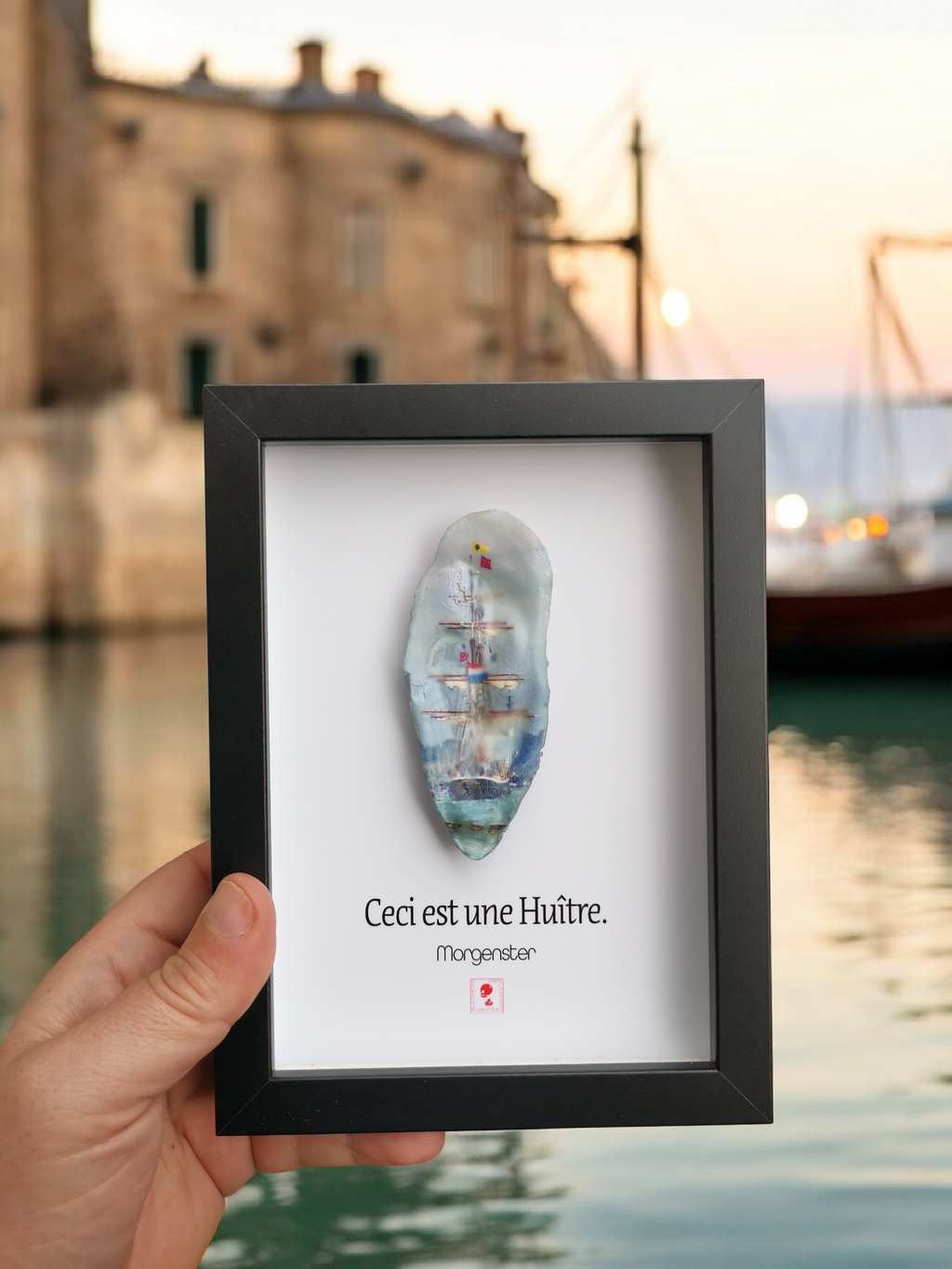 Huître Photographique – Morgenster – Cadre Art Box 13x18 cm