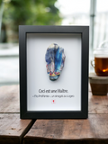 Huître Photographique – Sinagot "Ma Préférée" – Cadre Art Box 13x18 cm