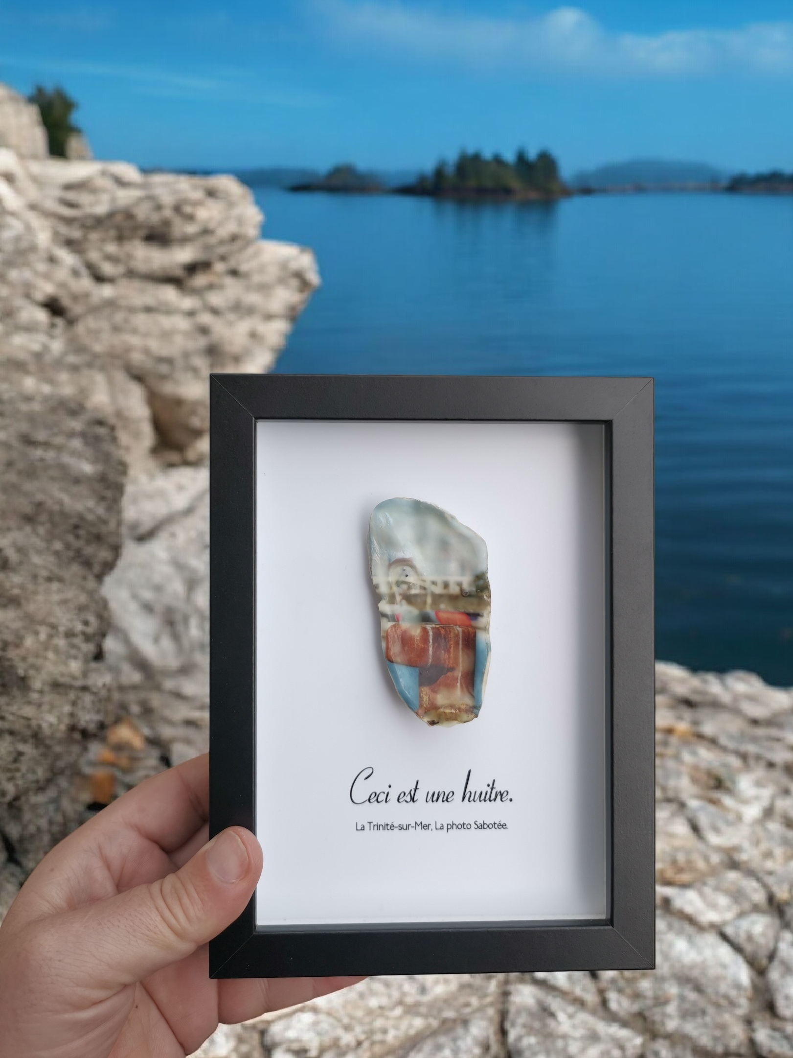Huître Photographique – La Trinité-sur-Mer – Cadre Art Box 13x18 cm