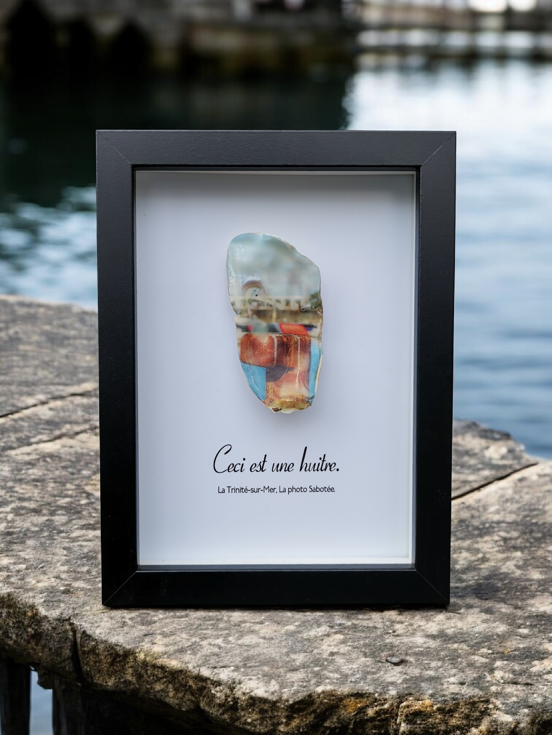 Huître Photographique – La Trinité-sur-Mer – Cadre Art Box 13x18 cm