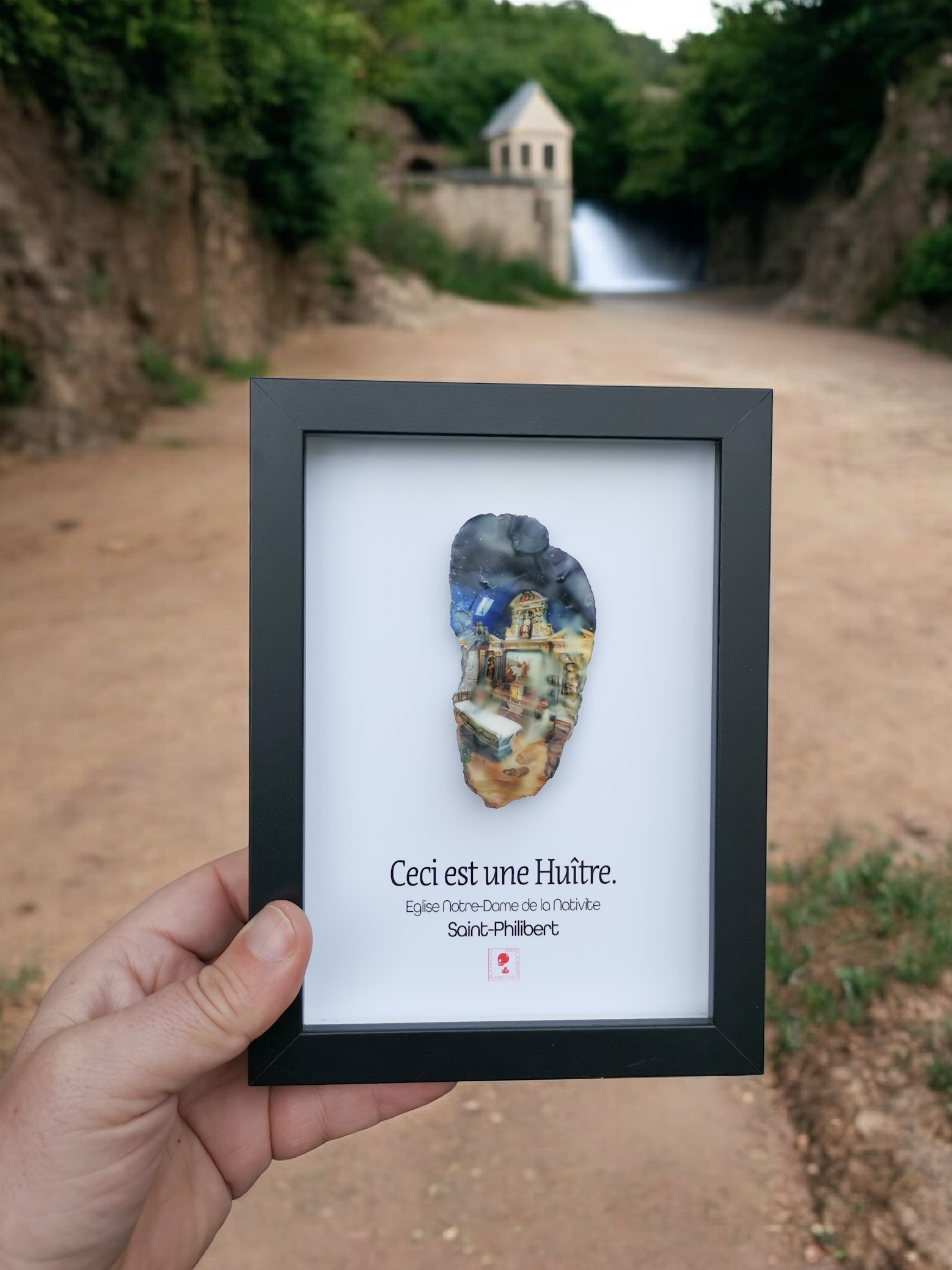 Huître Photographique – Eglise de Saint-Philibert – Cadre Art Box 13x18 cm