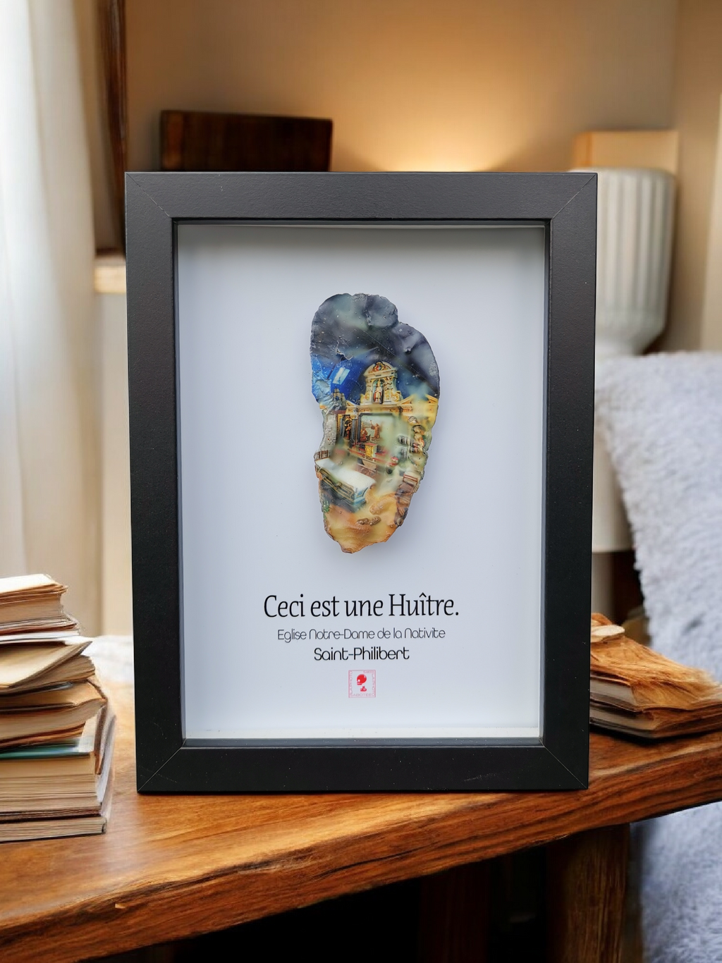 Huître Photographique – Eglise de Saint-Philibert – Cadre Art Box 13x18 cm