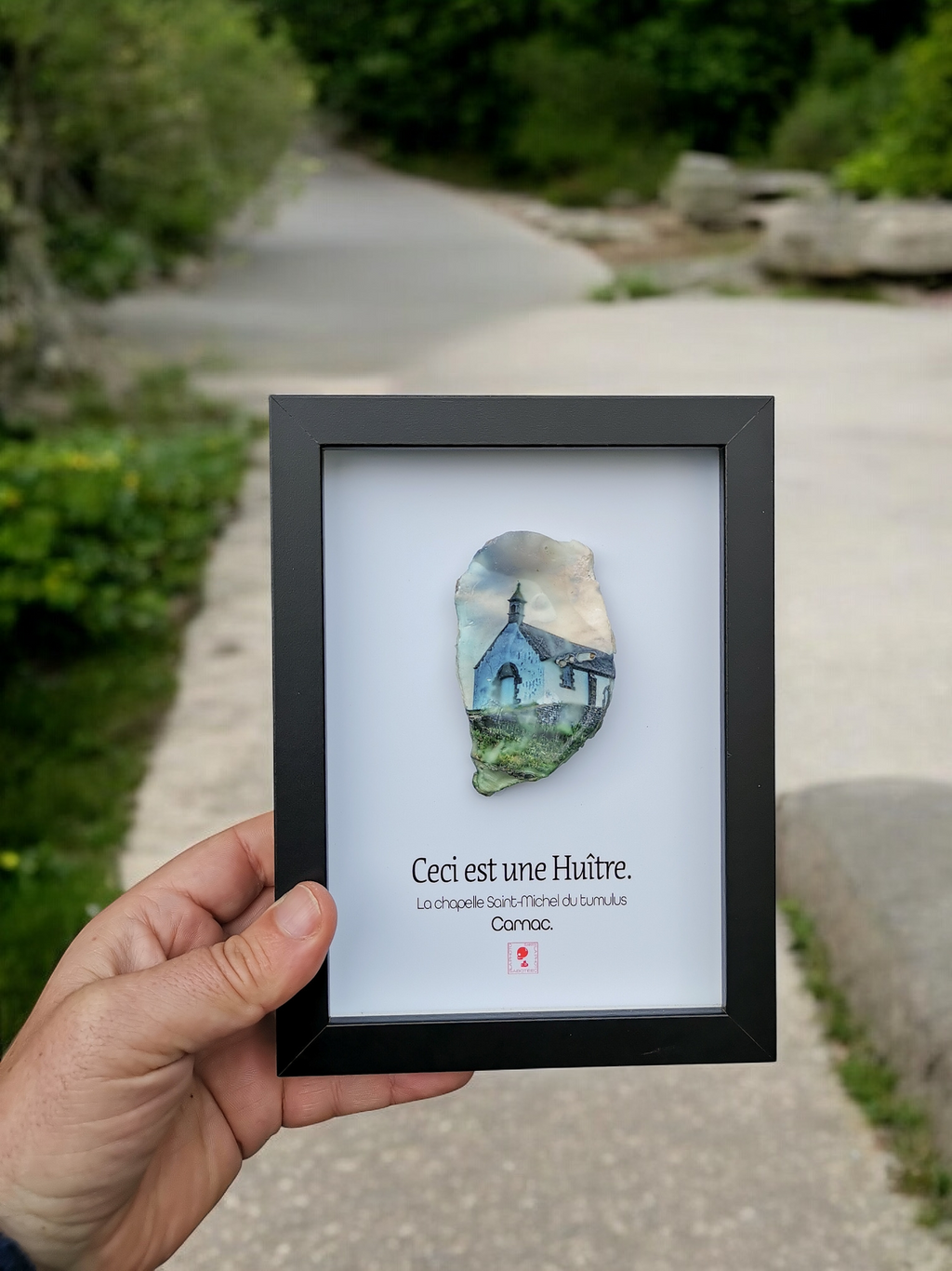 Huître Photographique – Le tumulus Saint-Michel  – Cadre  13x18 cm