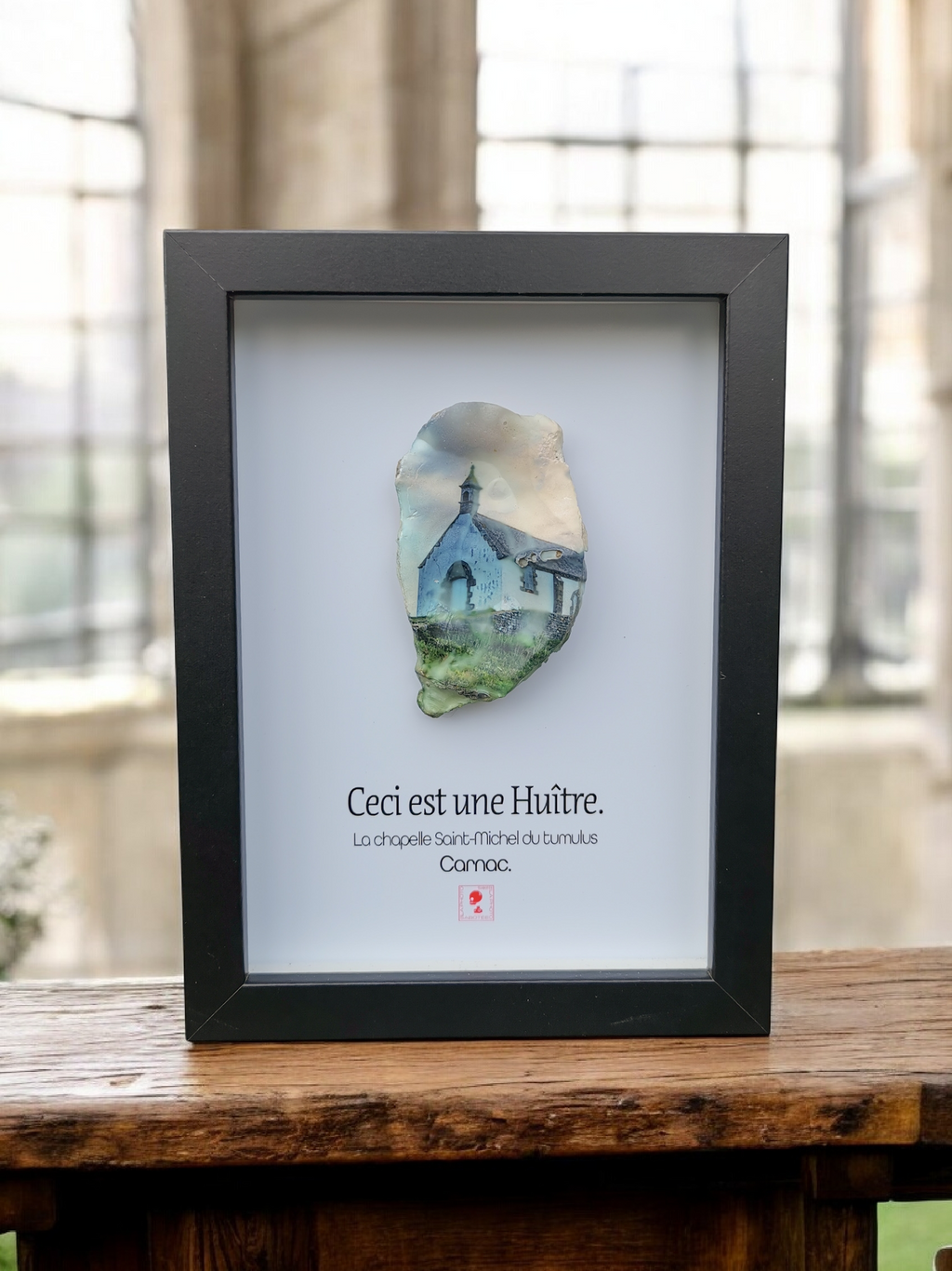 Huître Photographique – Le tumulus Saint-Michel  – Cadre  13x18 cm