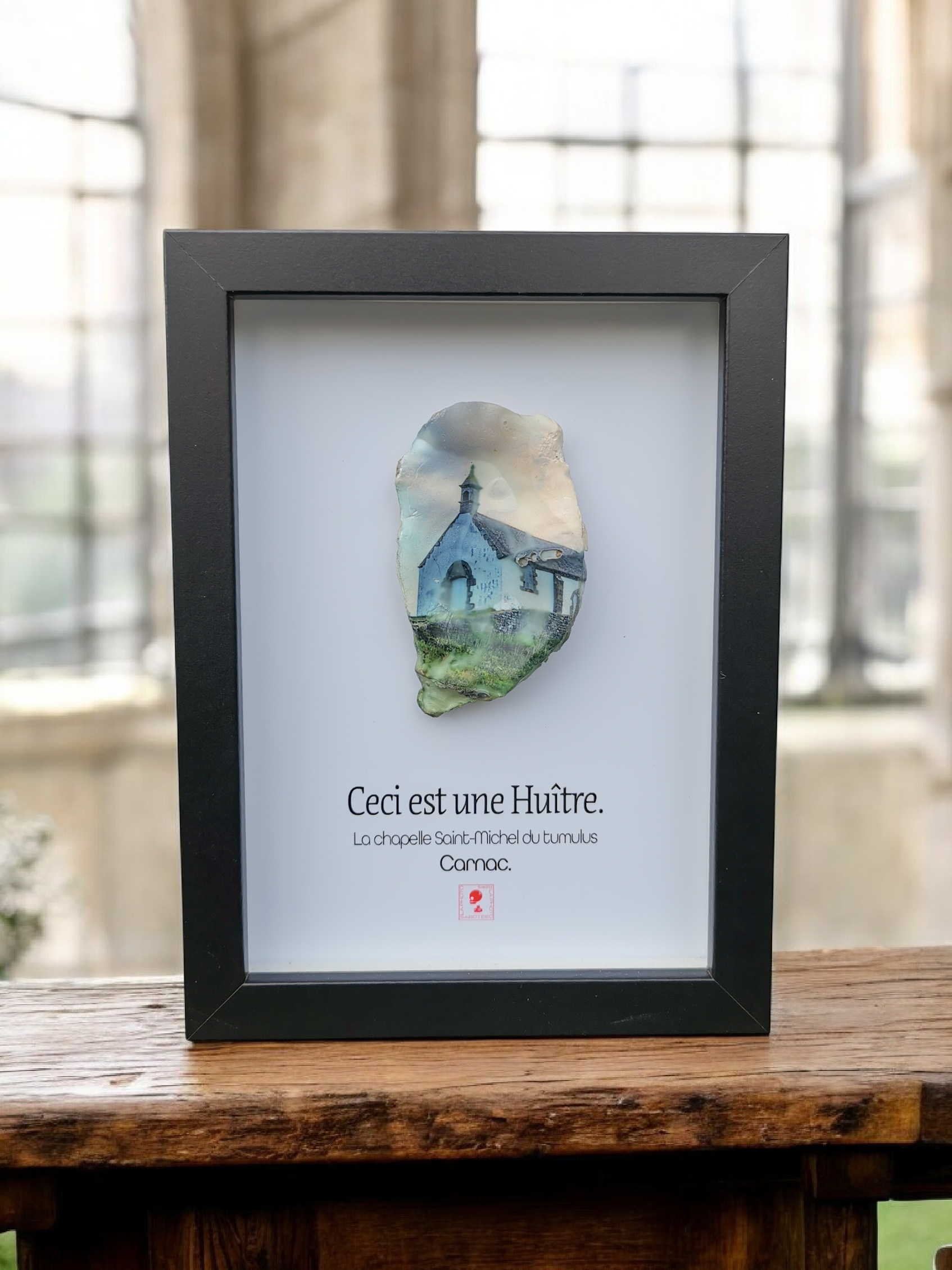Huître Photographique – Le tumulus Saint-Michel  – Cadre  13x18 cm