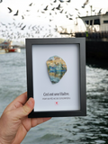 Huître Photographique – Port de pêche, Concarneau – Cadre Art Box 13x18 cm