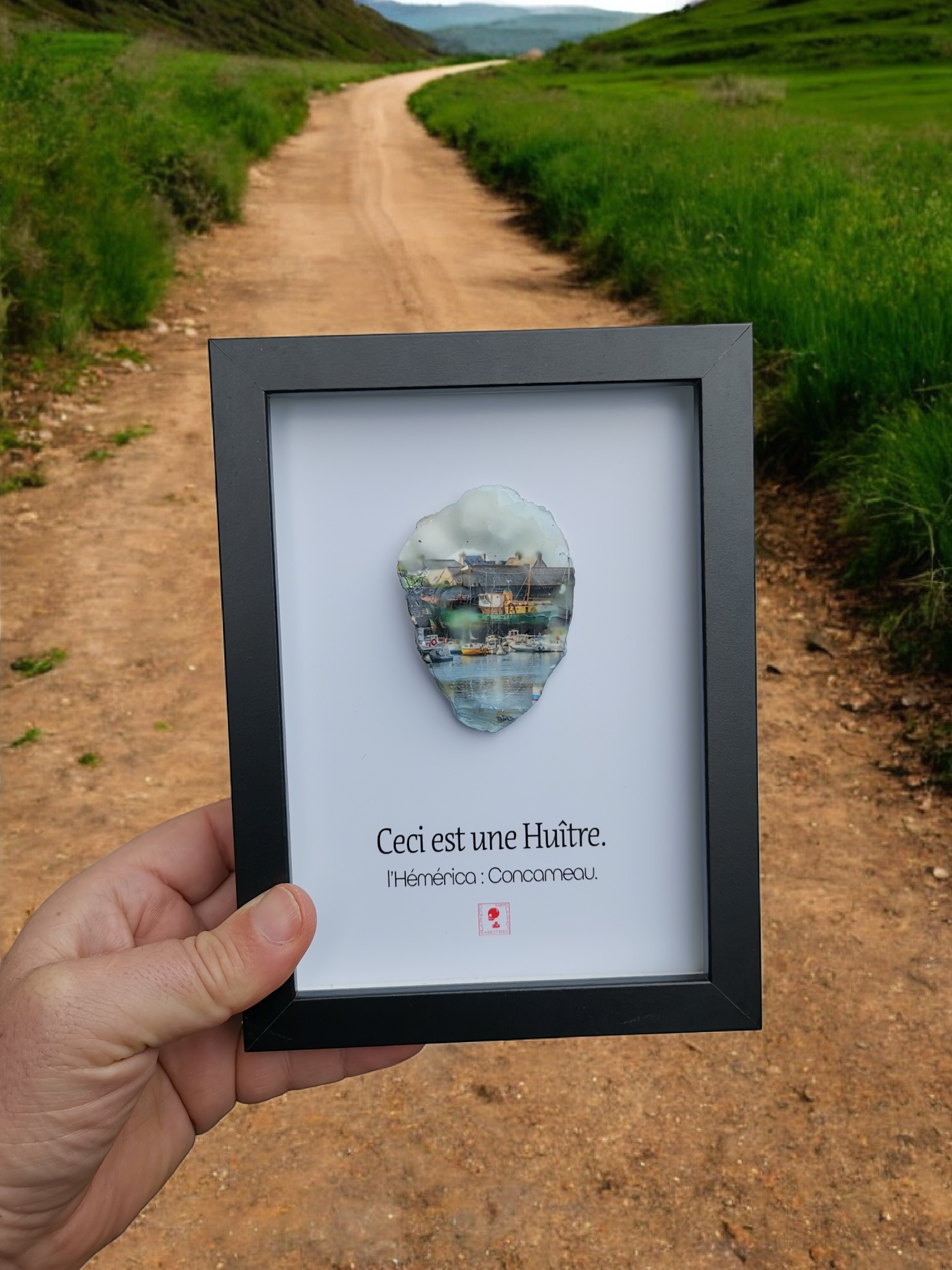 Huître Photographique – Hémérica, Concarneau – Cadre Art Box 13x18 cm