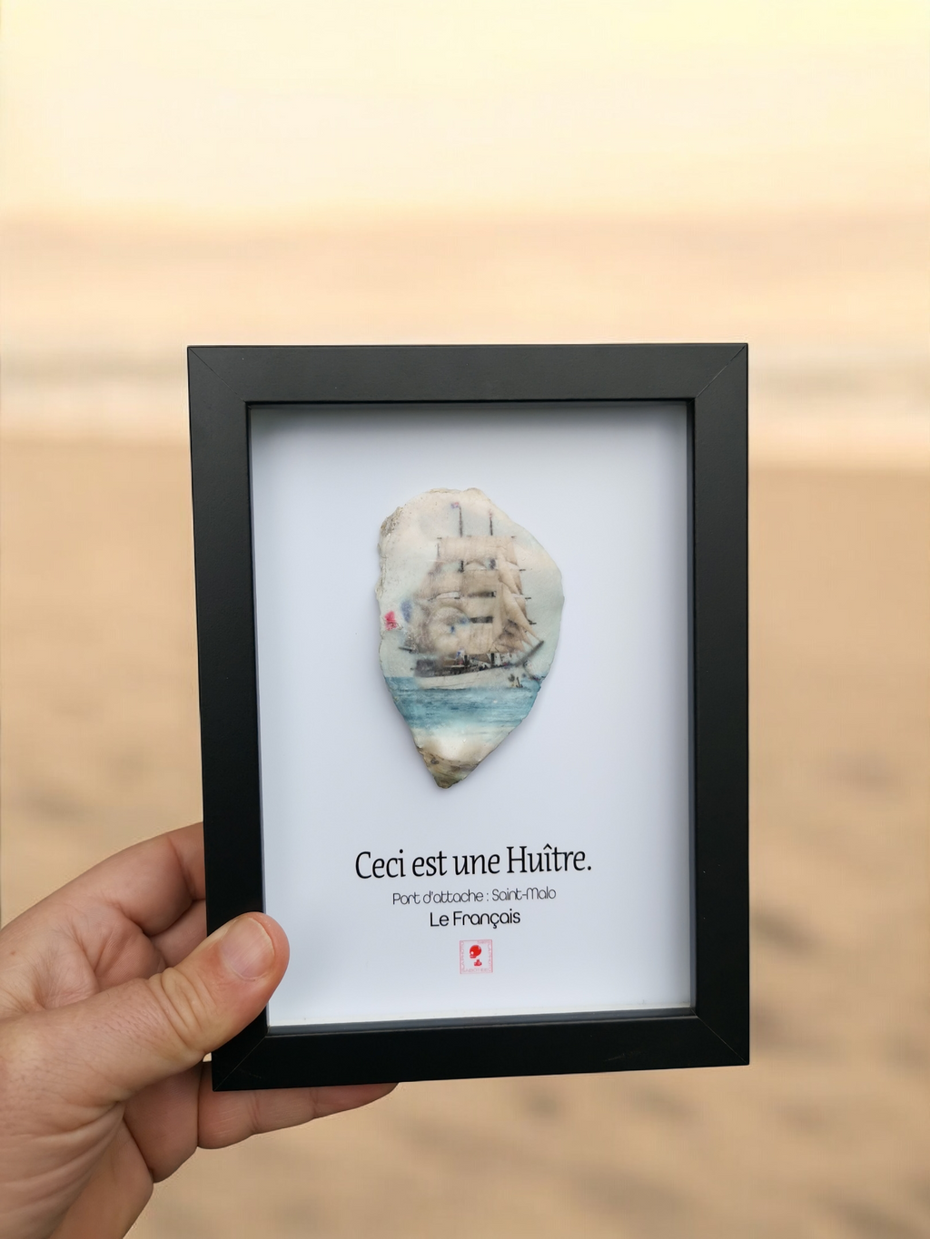 Huître Photographique – Le Français – Cadre Art Box 13x18 cm