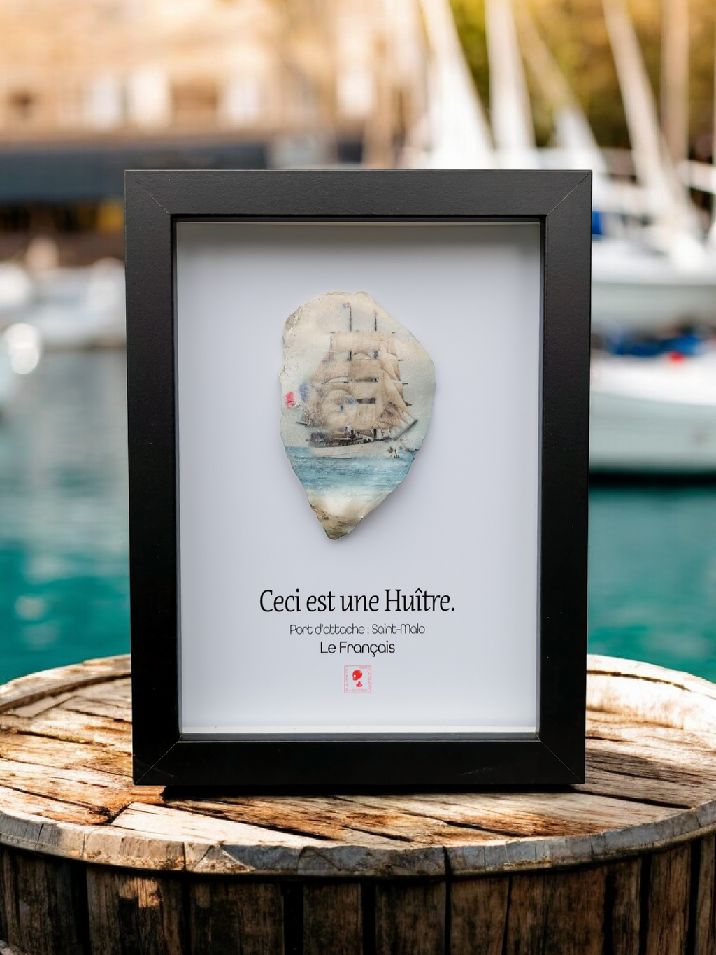 Huître Photographique – Le Français – Cadre Art Box 13x18 cm