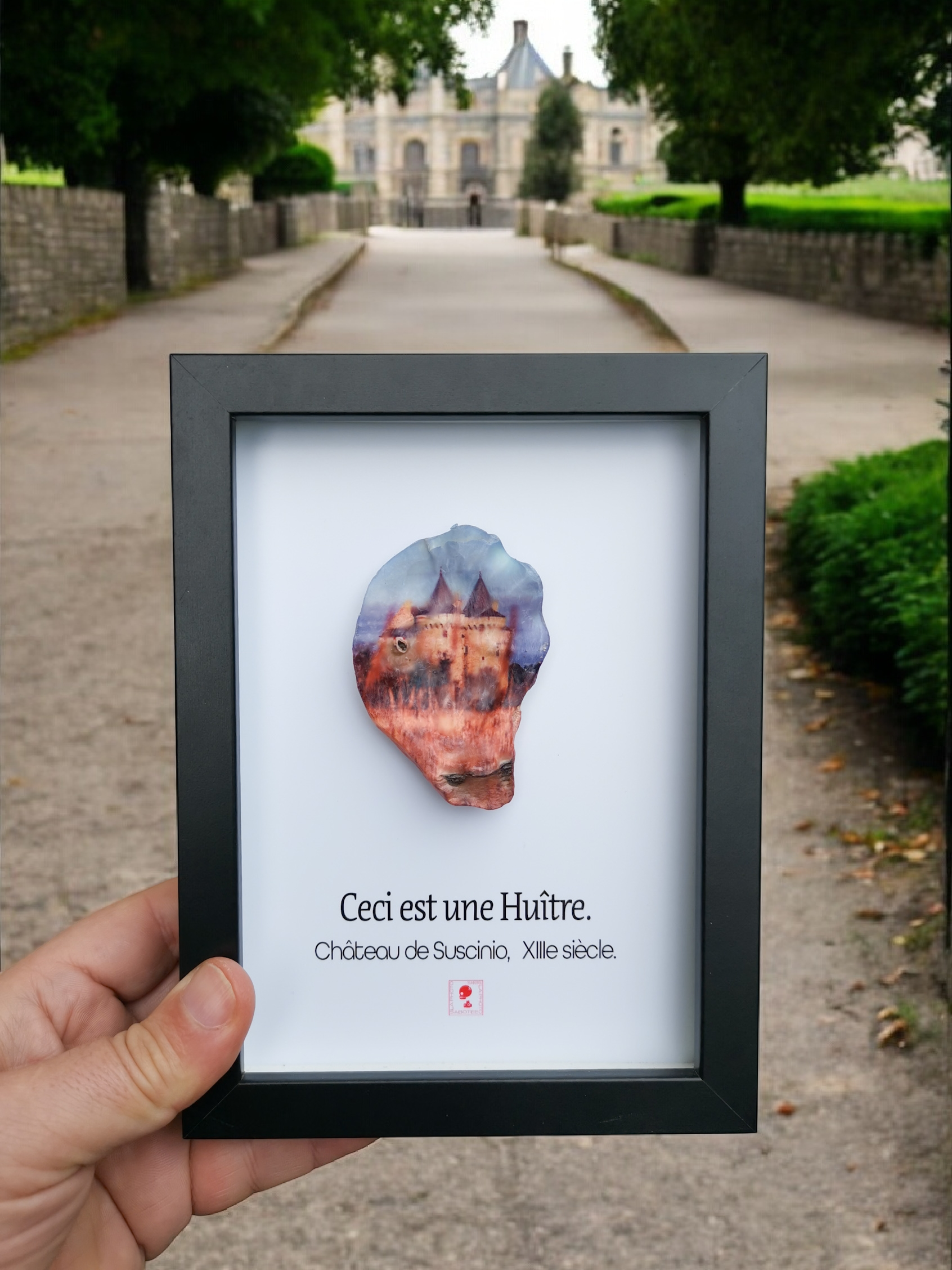 Huître Photographique – Château de Suscinio – Cadre Art Box 13x18 cm
