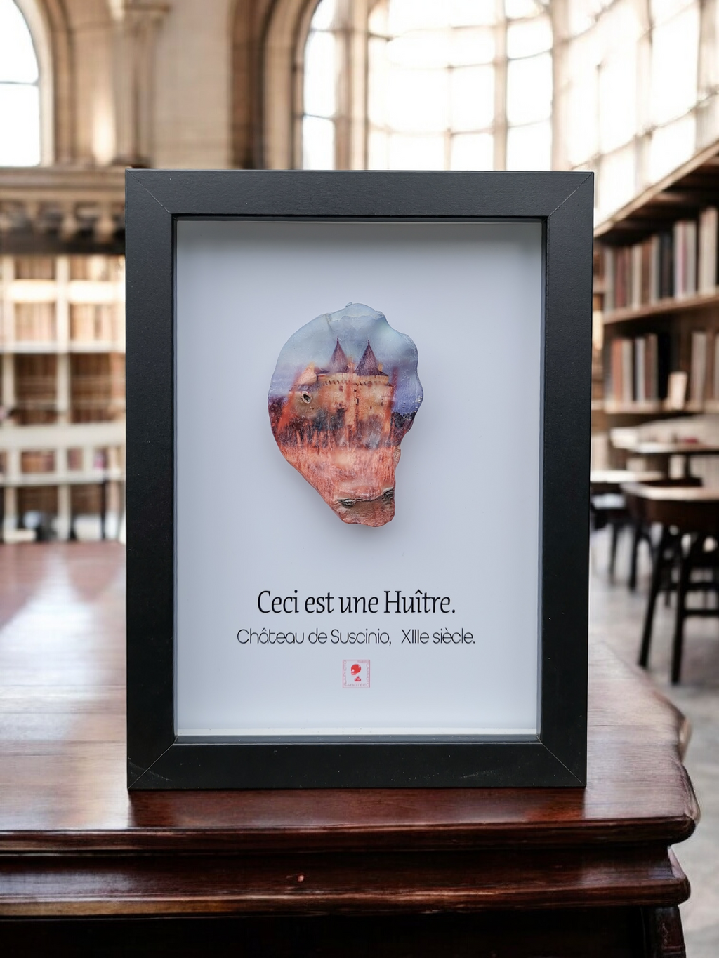 Huître Photographique – Château de Suscinio – Cadre Art Box 13x18 cm