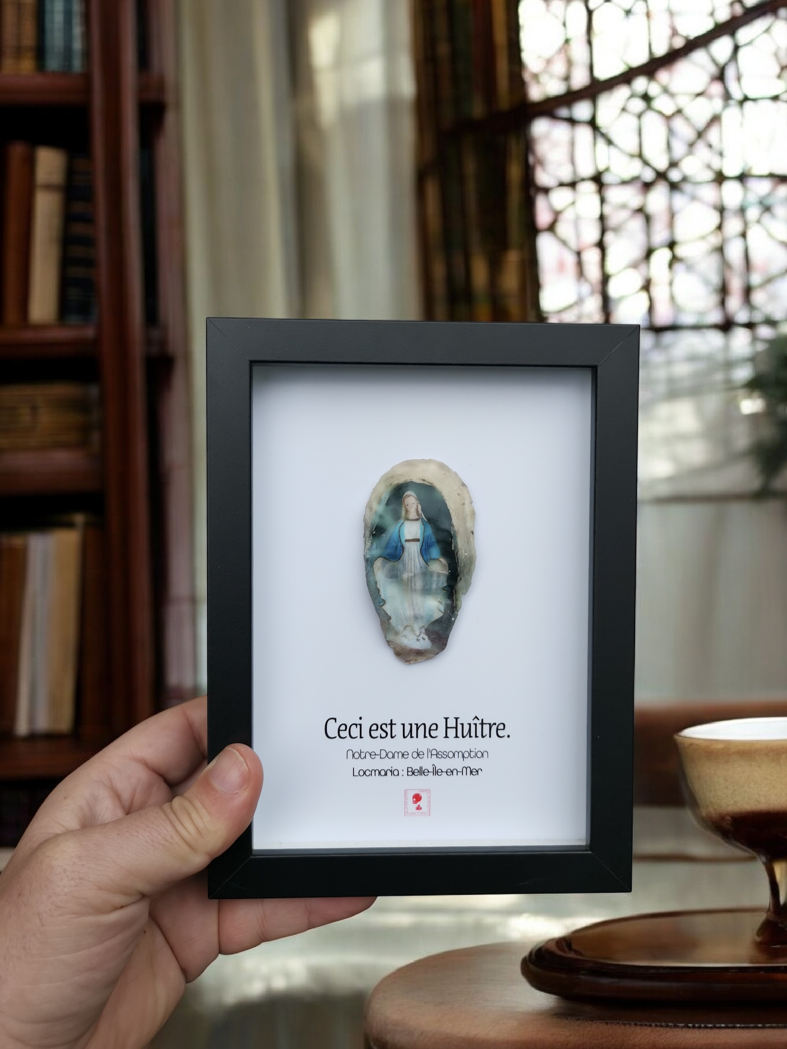 Huître Photographique – Notre dame de la redemption, Belle ile en mer – Cadre Art Box 13x18 cm