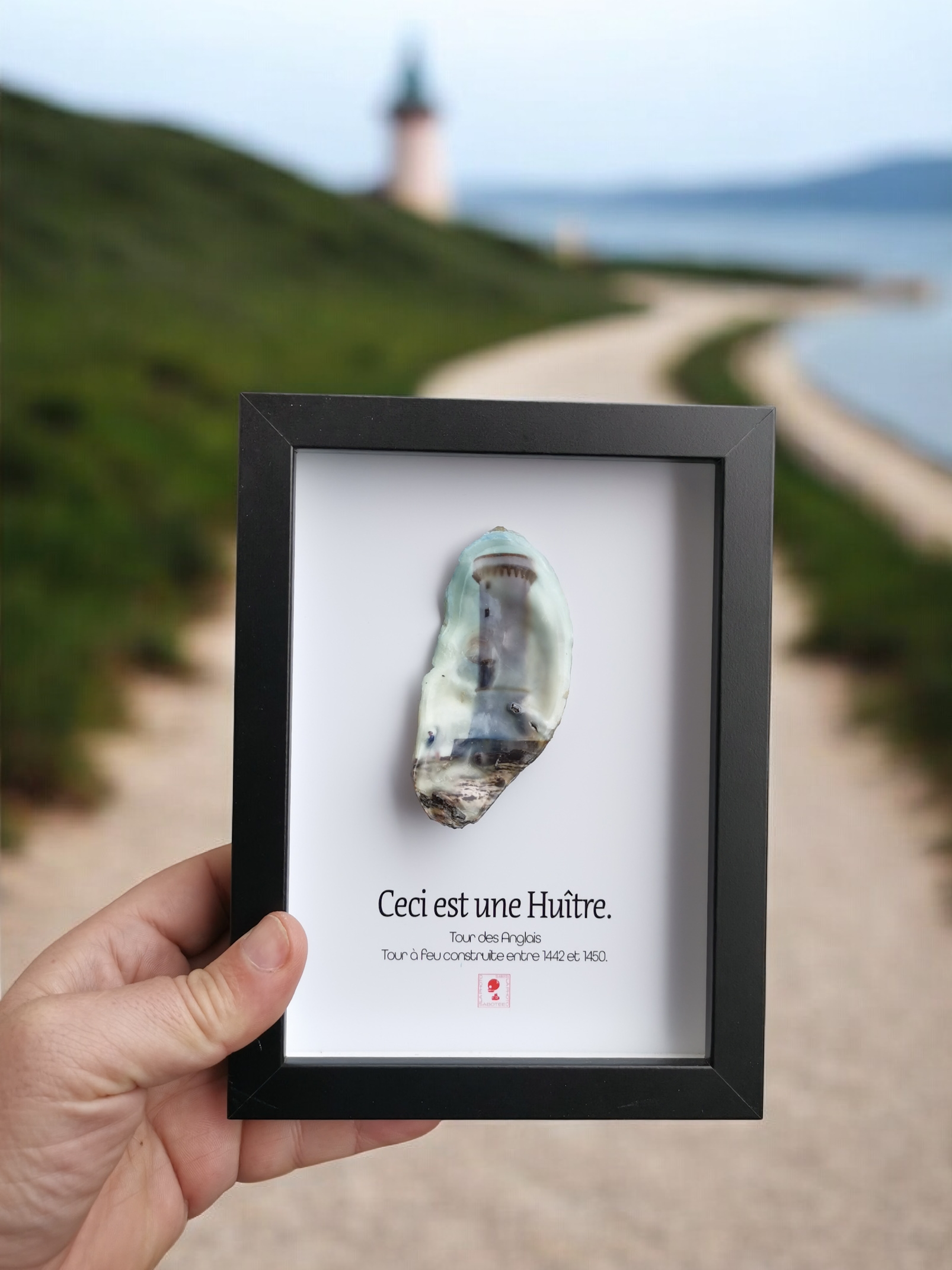 Huître Photographique – Tour des Anglais  – Cadre Classique 13x18 cm