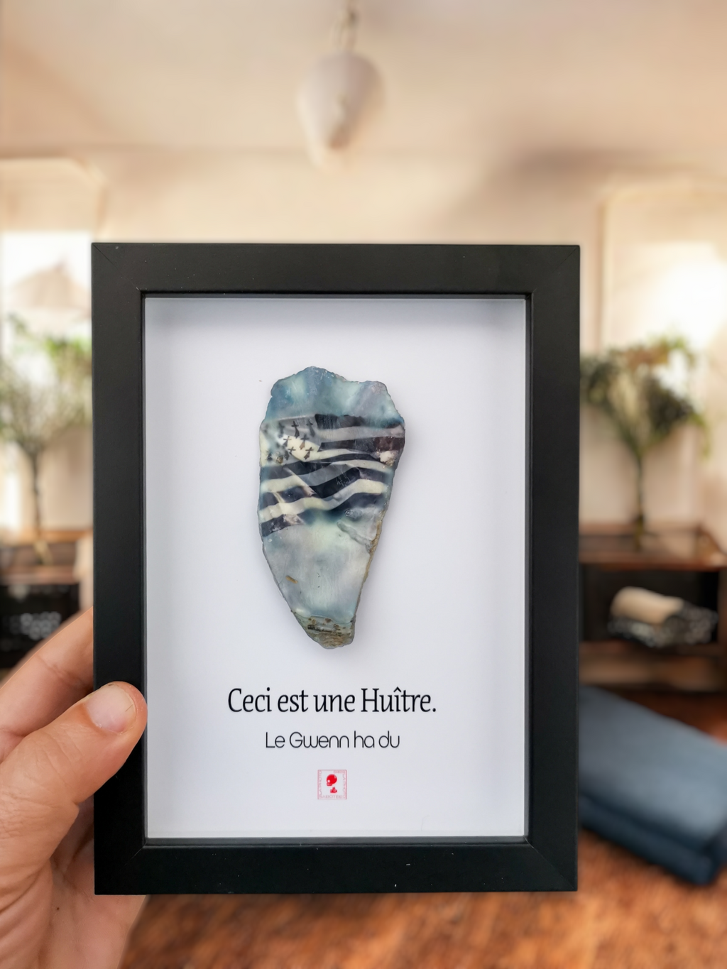 Huître Photographique – Le Gwenn ha Du – Cadre Art Box 13x18 cm