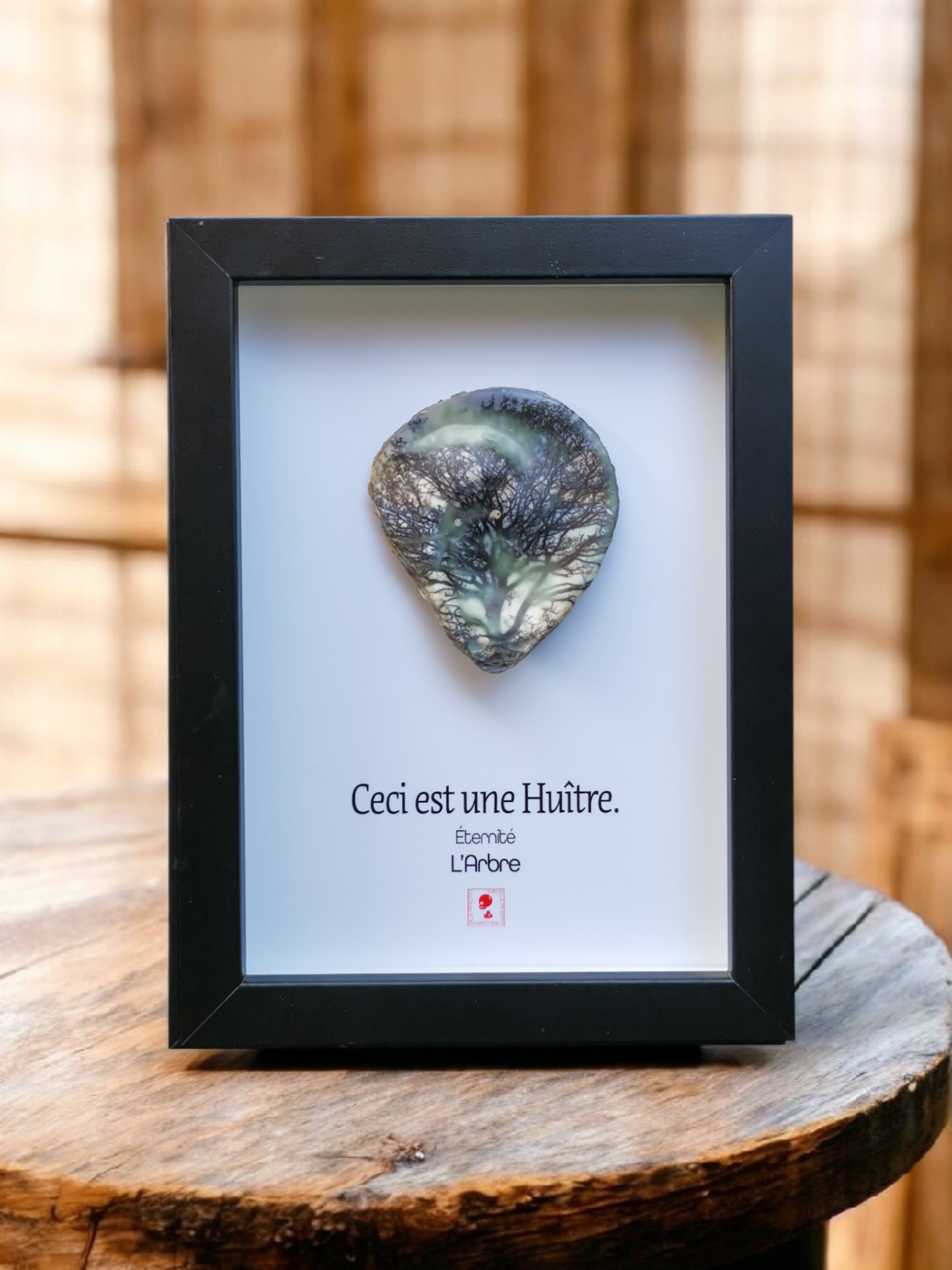 Huître Photographique – Arbre– Cadre Art Box 13x18 cm