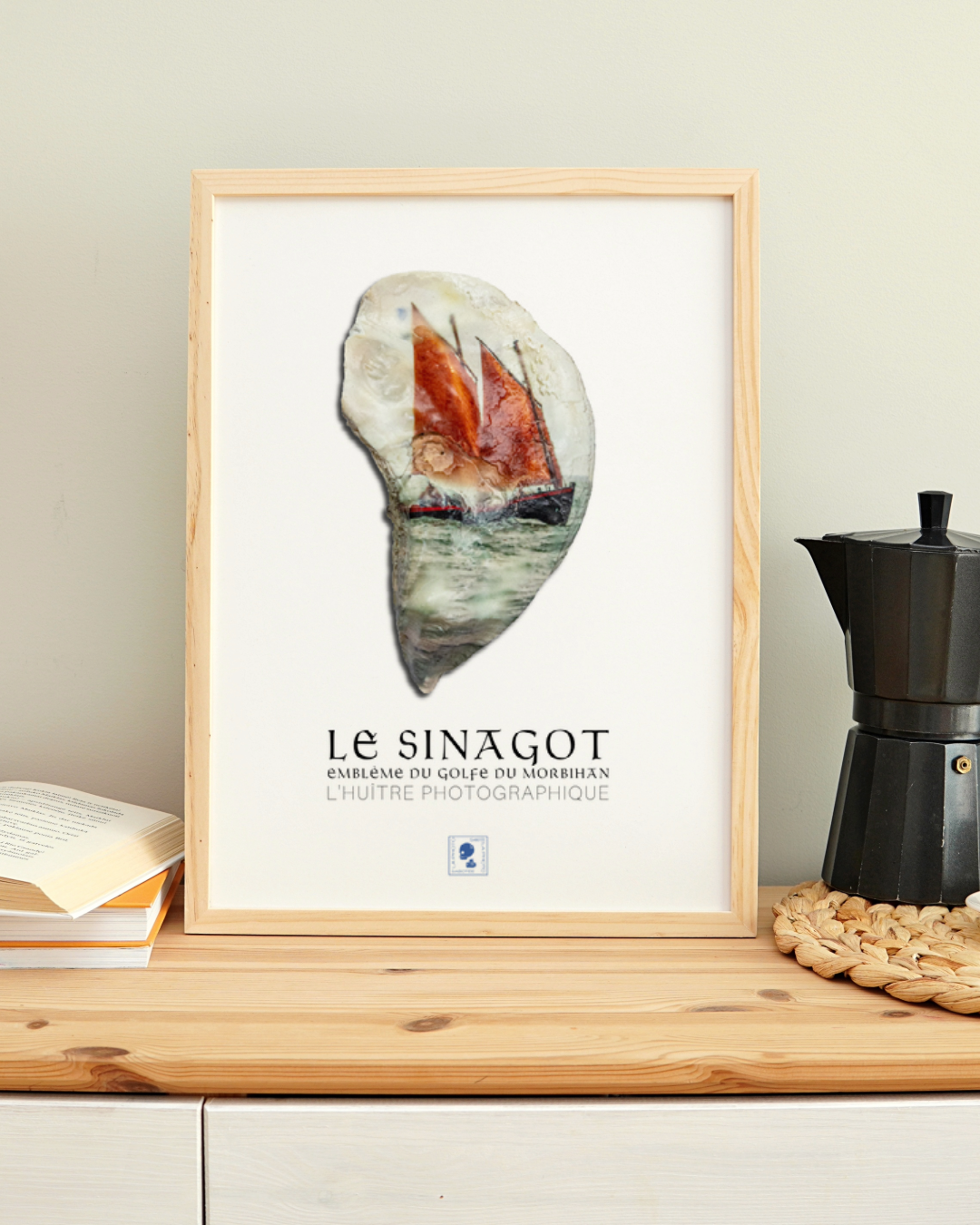 Affiche iodée (sans cadre) – Sinagot -voilier emblématique du golfe du Morbihan