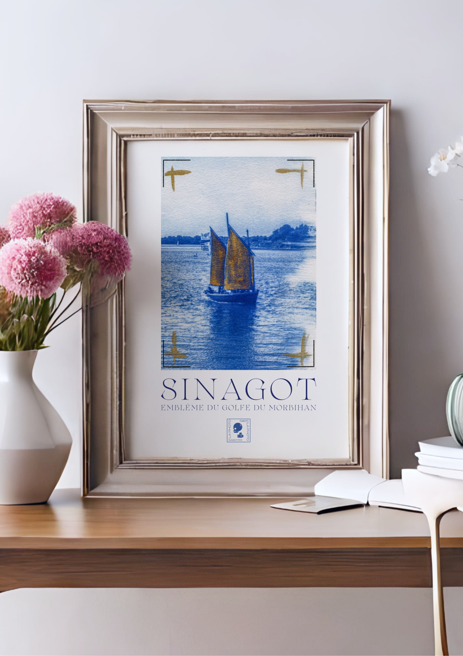 Affiche Cyanotypée (sans cadre) – Sinagot