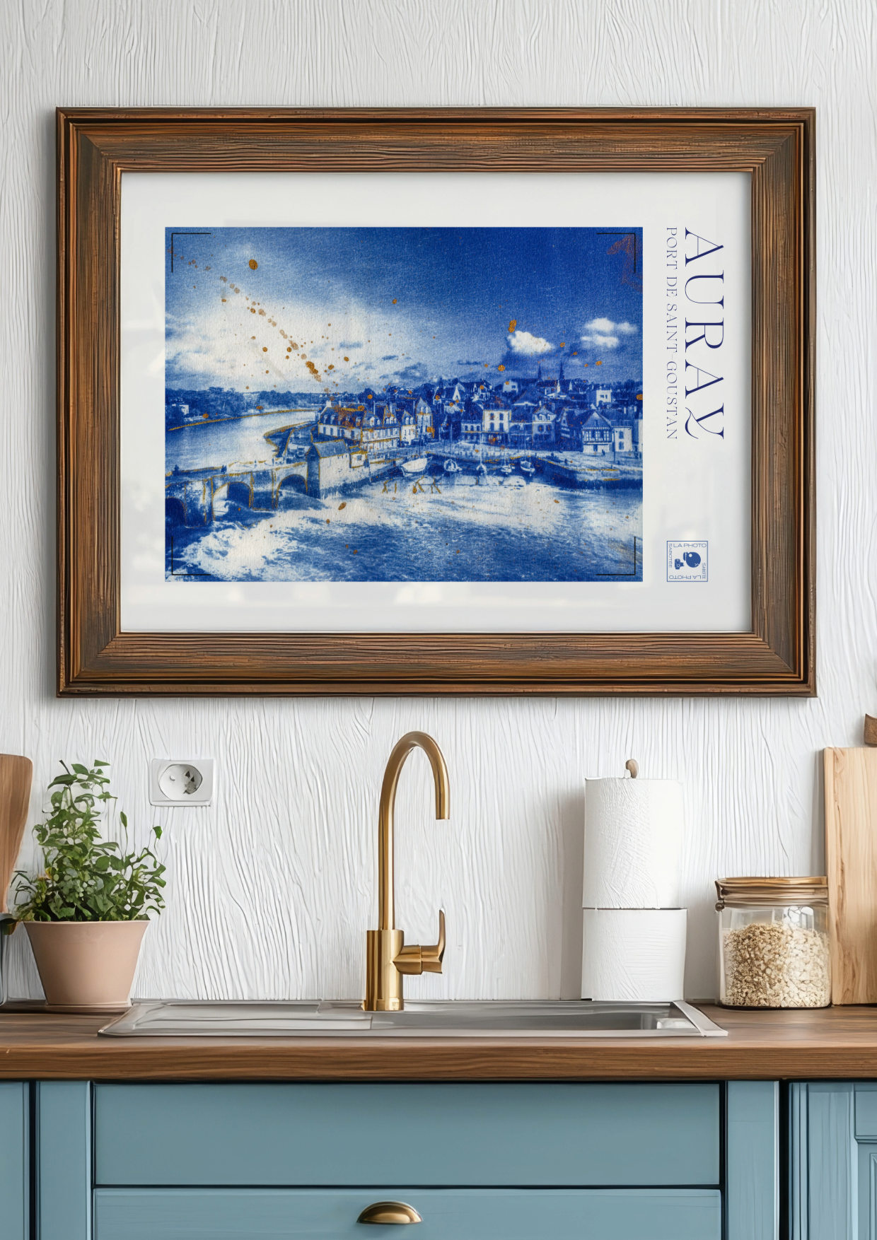 Affiche Cyanotypée (sans cadre) – Auray