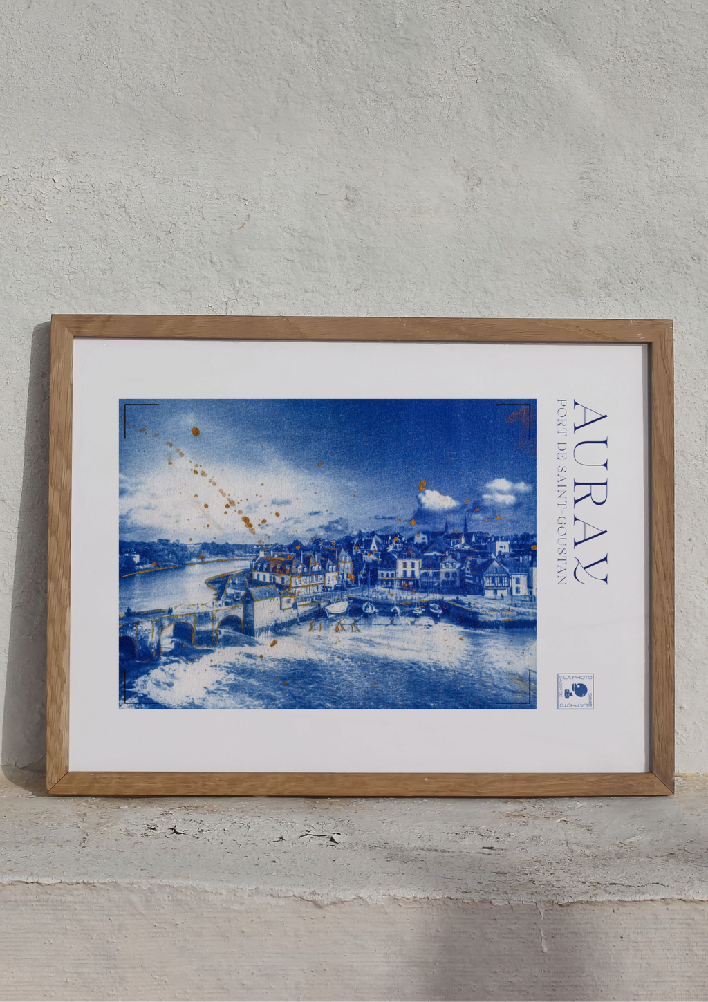 Affiche Cyanotypée (sans cadre) – Auray