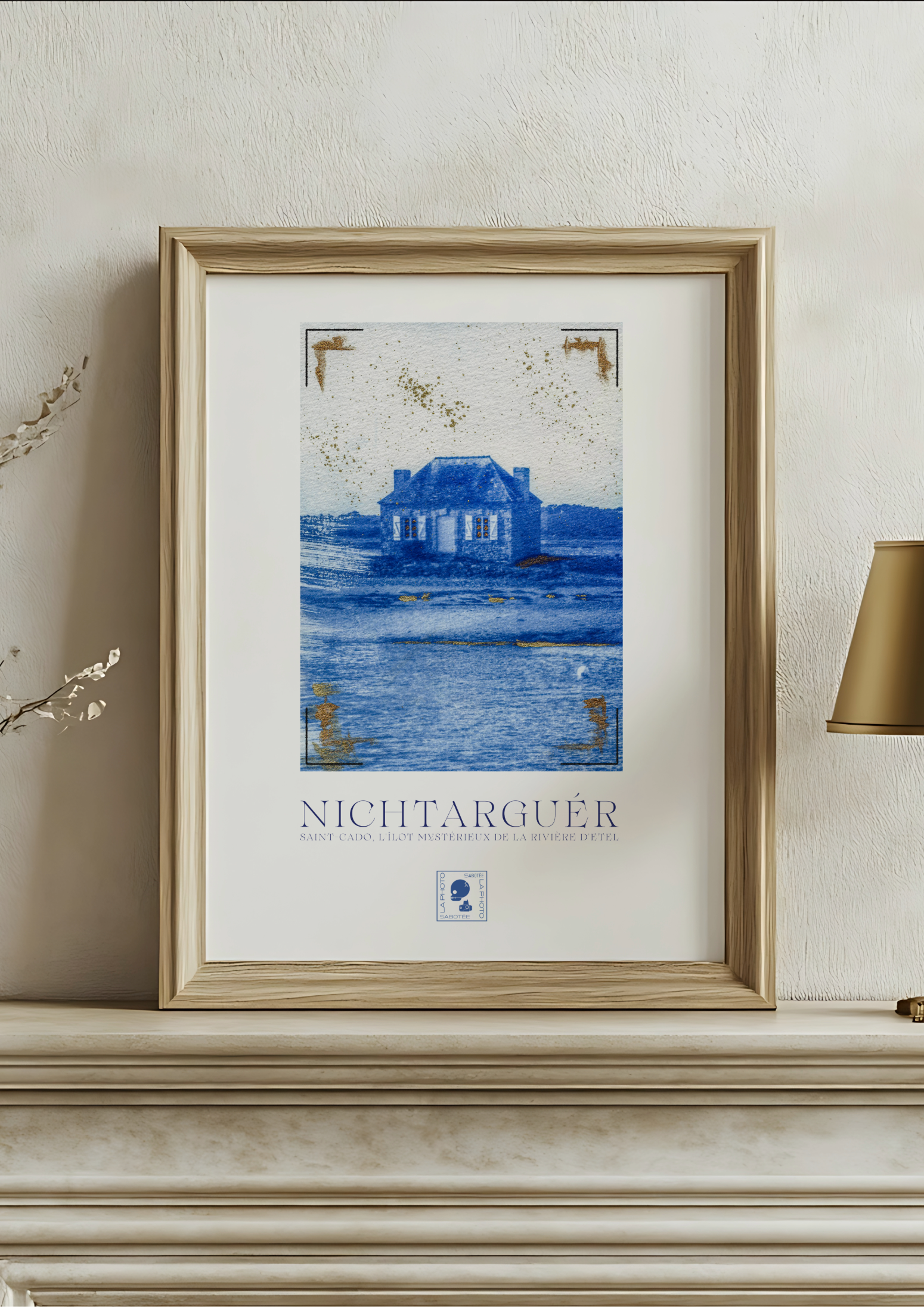 Affiche Cyanotypée (sans cadre) – St Cado.