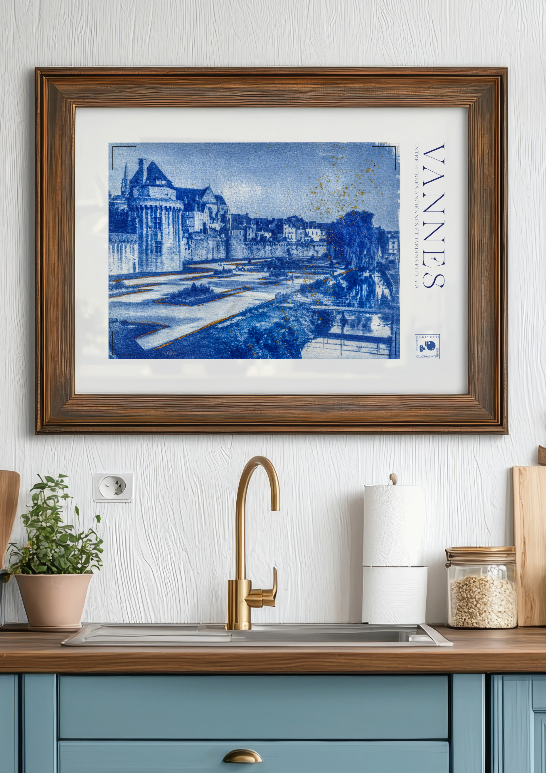 Affiche Cyanotypée (sans cadre) – Vannes